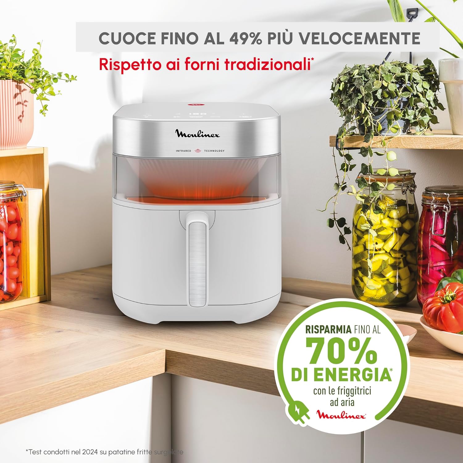 Moulinex Easy Fry Infrared - Friggitrice ad Aria 7L - immagine 5