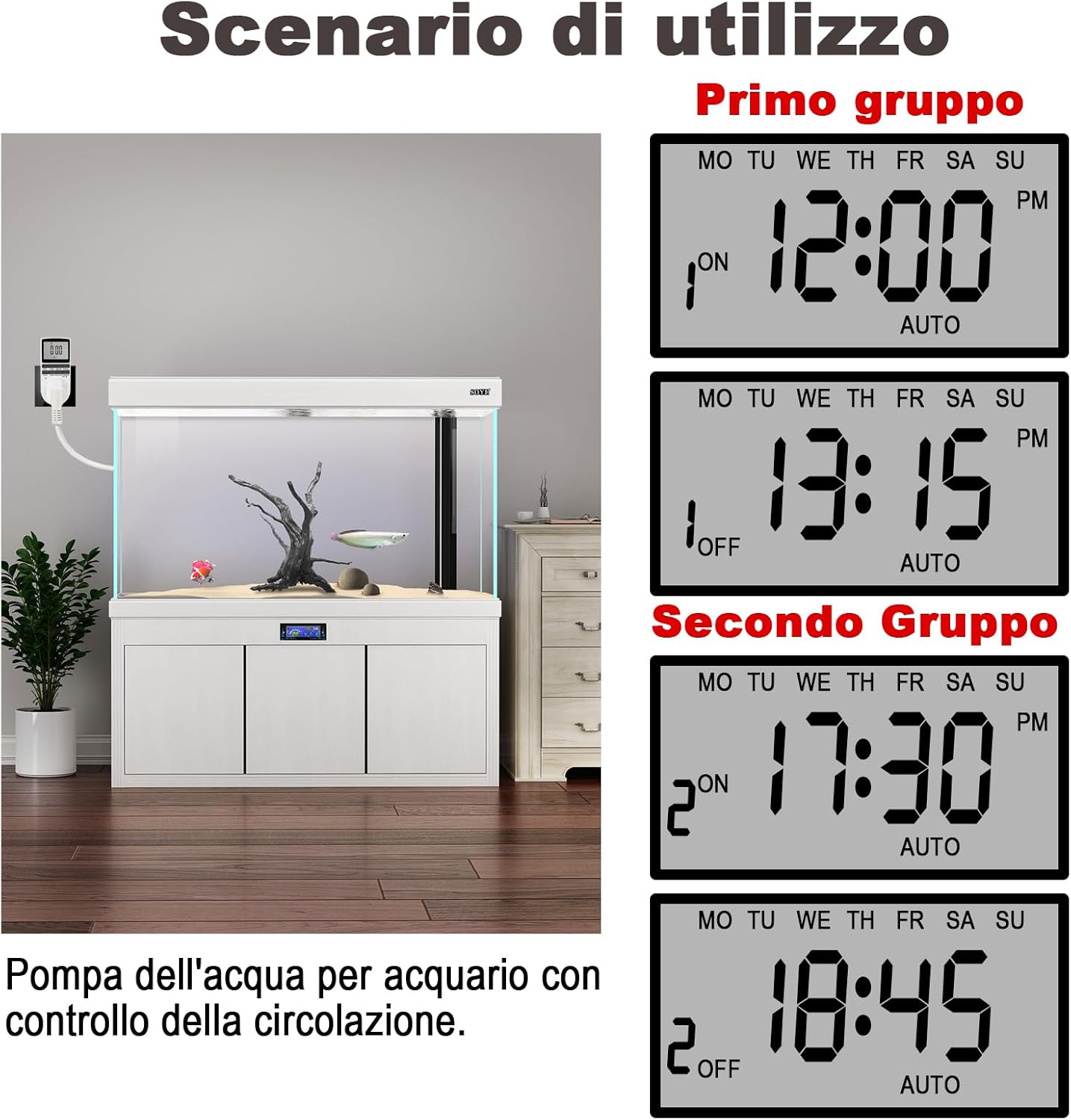 Presa Timer Elettronico Digitale Programmabile 16A - immagine 3