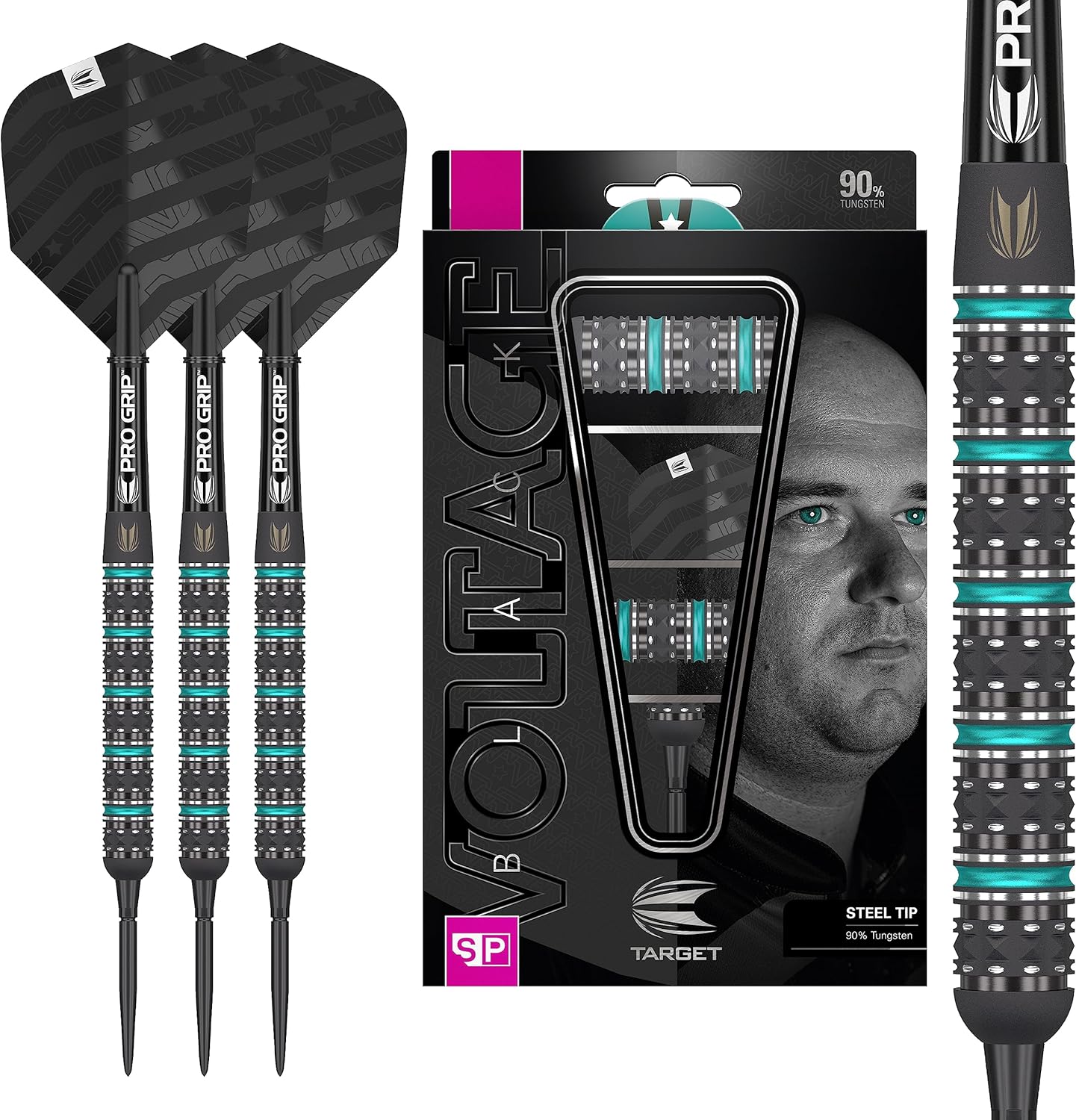 Target Darts Rob Cross Black Edition - Set Freccette - immagine 1