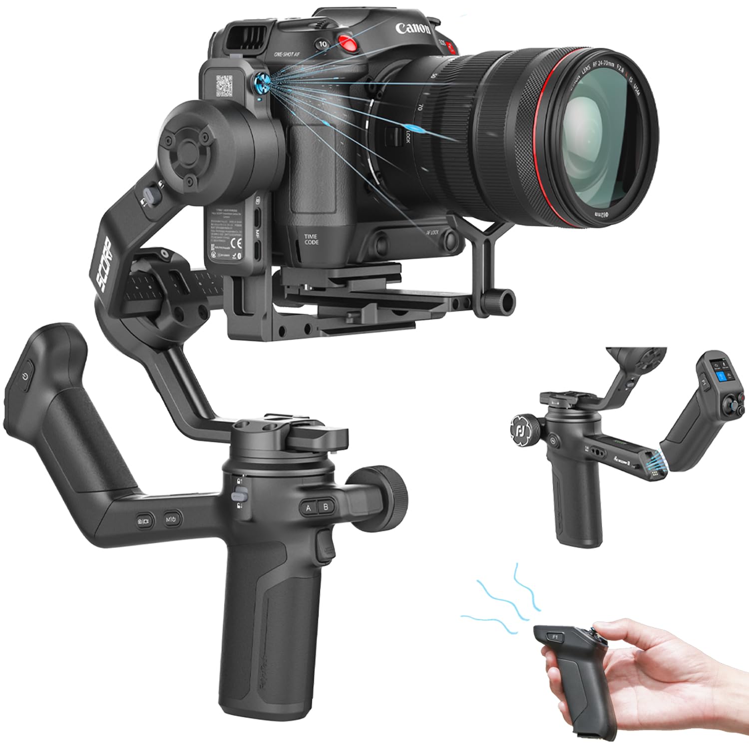 Feiyutech SCORP 3 - Stabilizzatore Cardanico per Fotocamera 3,5kg