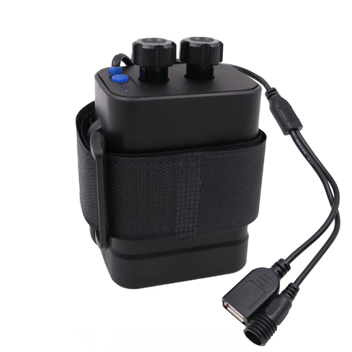 12V Bicicletta Mobile Power Box Batterie Supporto 18650 Batteria Impermeabile USB/DC Doppia Interfaccia Per Lampada Della Bici Della Bicicletta