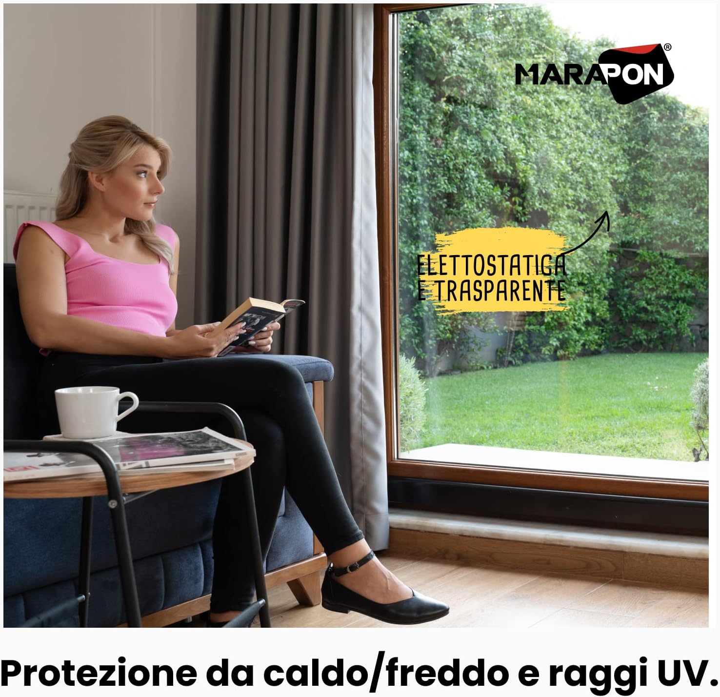 Marapon® Pellicola a Specchio per Vetri Finestre 118x200cm - immagine 2