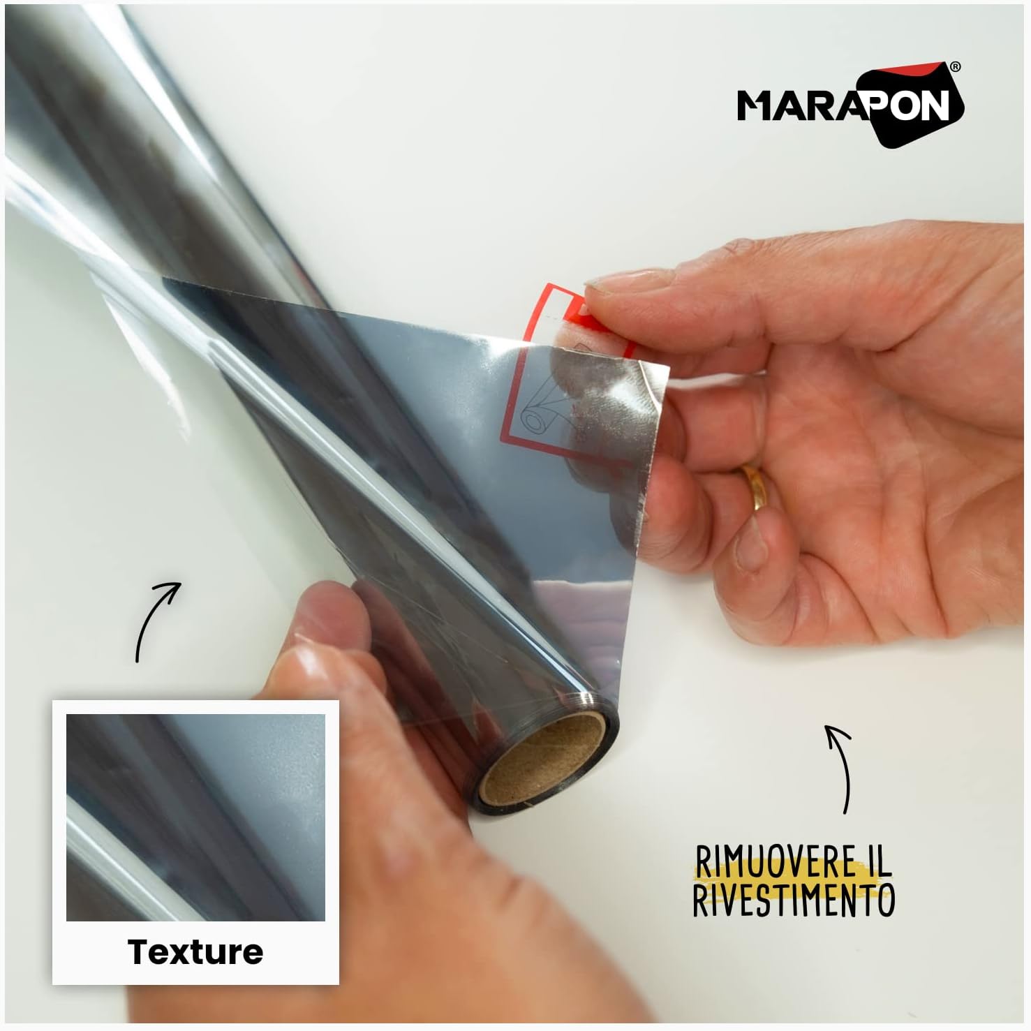 Marapon® Pellicola a Specchio per Vetri Finestre 118x200cm - immagine 5
