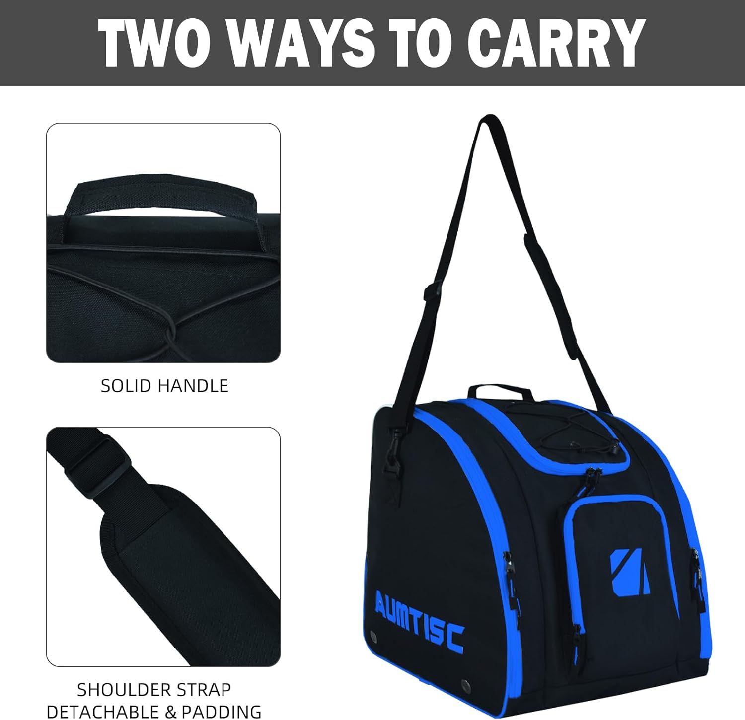 AUMTISC Set di borse da sci e borsa per scarponi da sci - immagine 3