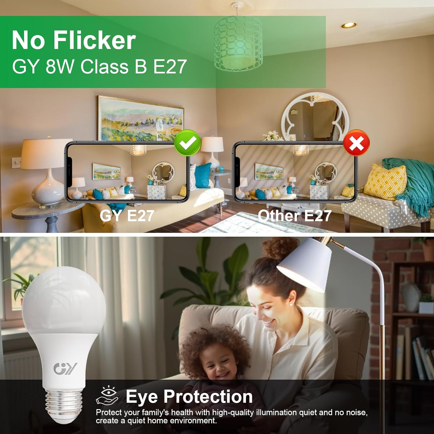 Gy Lampadina LED E27 8W (100W eq.) 1521 Lumen, 6 Pezzi - immagine 4