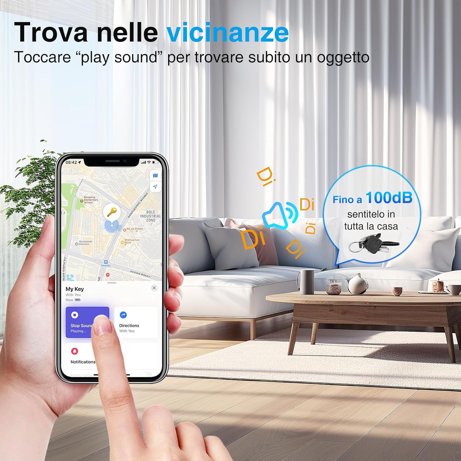 Localizzatori GPS Air Smart Tracker Tag - 2 Pezzi - immagine 3