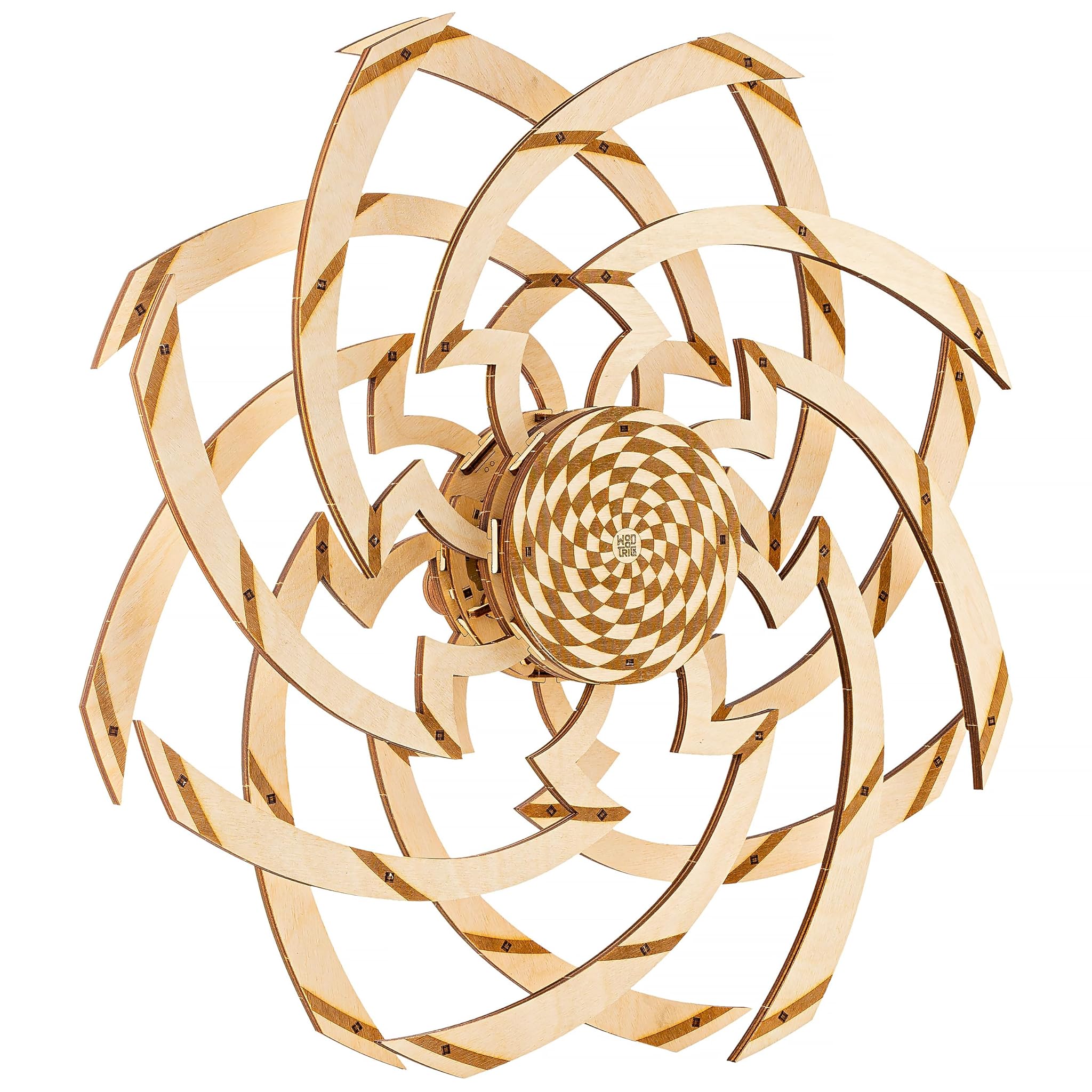 Wood Trick Puzzle 3D in Legno con Vortice Ipnotico