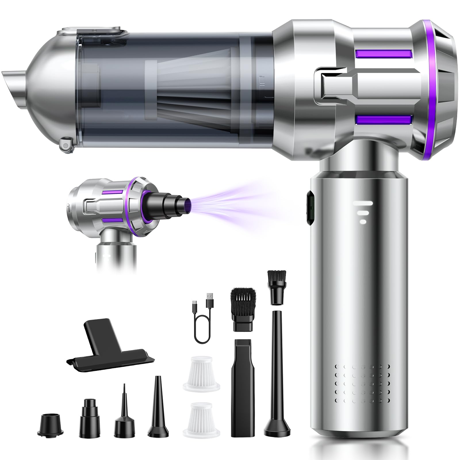 Aspirabriciole Senza Fili 25000Pa con Motore Brushless