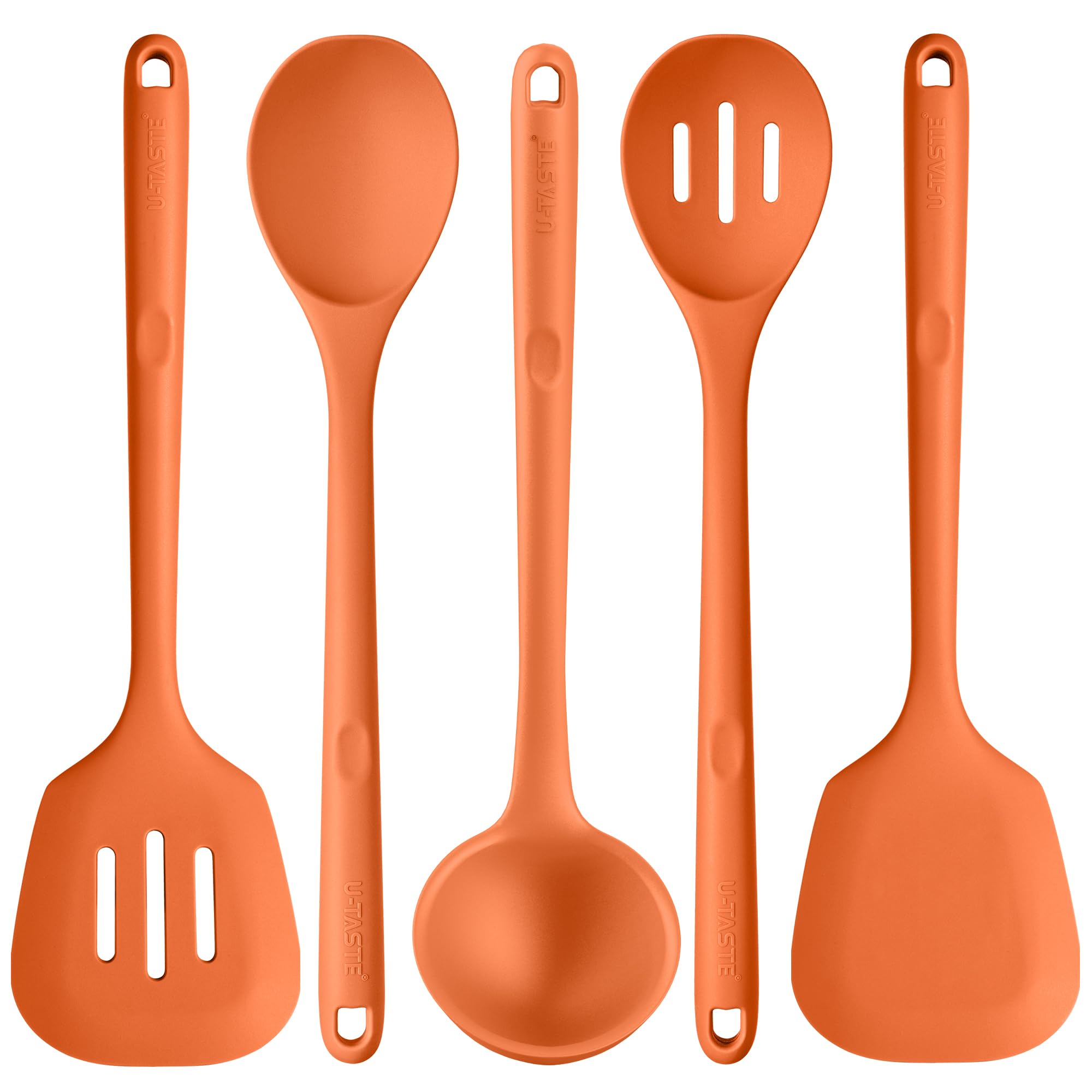 U-taste Utensili da Cucina in Silicone Extra Lunghi 5 Pz