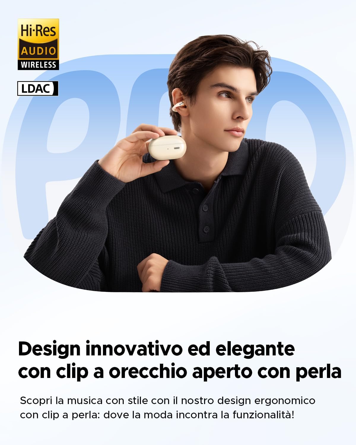 Soundpeats Pearlclip Pro Cuffie Wireless Open-ear - immagine 2