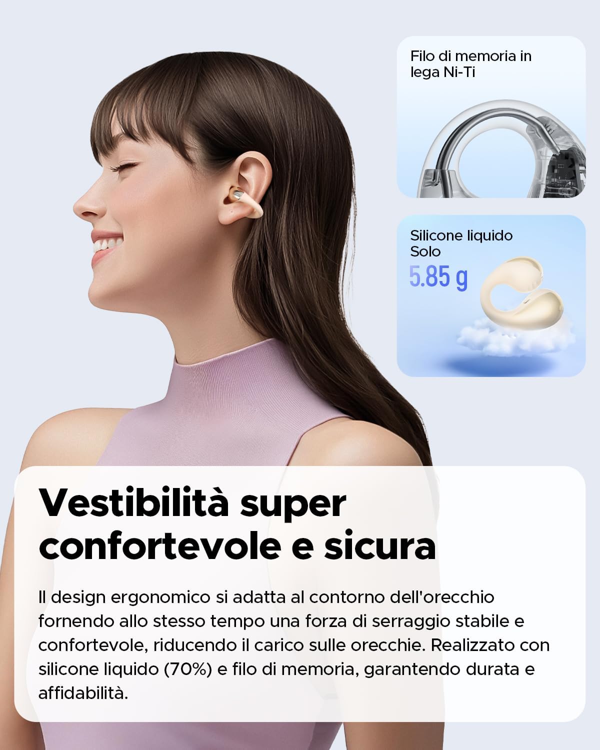 Soundpeats Pearlclip Pro Cuffie Wireless Open-ear - immagine 5