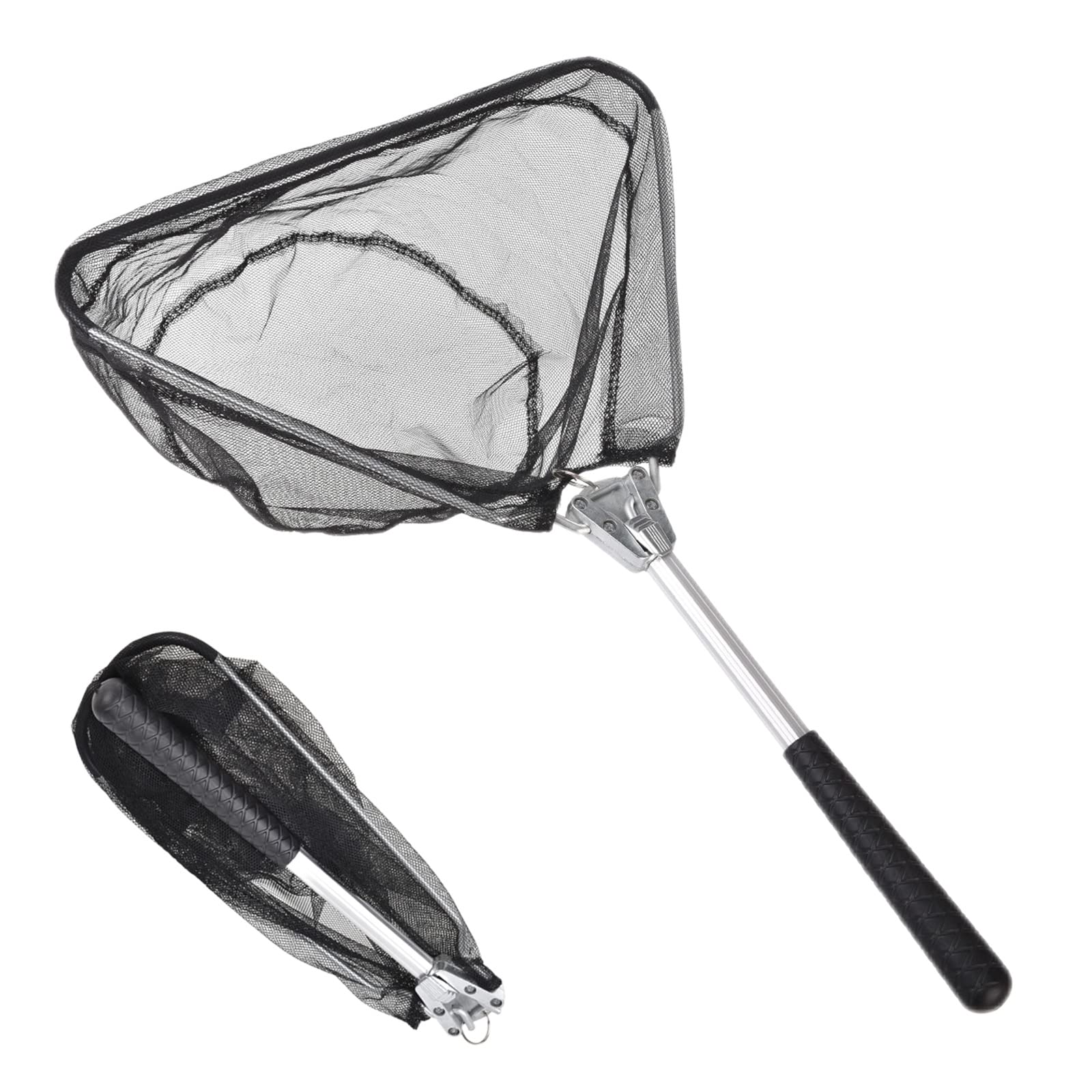 Retino da Pesca Pieghevole, Guadino Gommato per Stagni, Trota, Carpa, Acquario