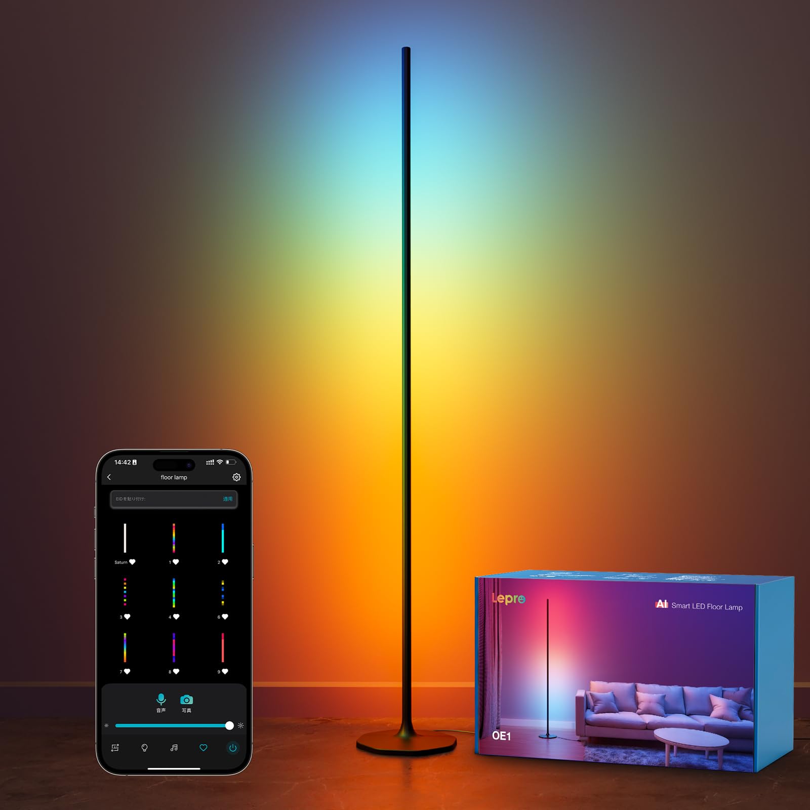 Lepro OE1 AI Piantana Lampada da Terra RGBIC Smart