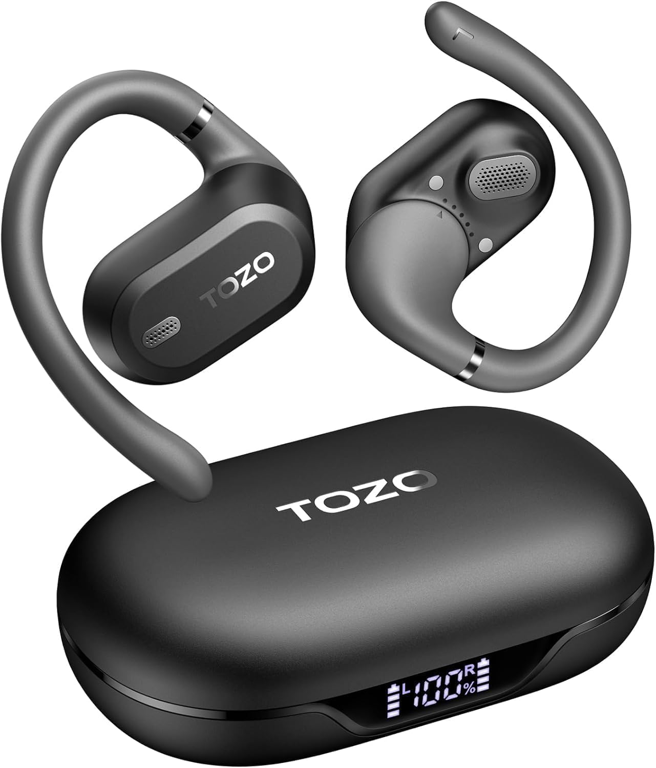 Tozo OpenWear - Cuffie Bluetooth 38 Ore, Nero - immagine 1