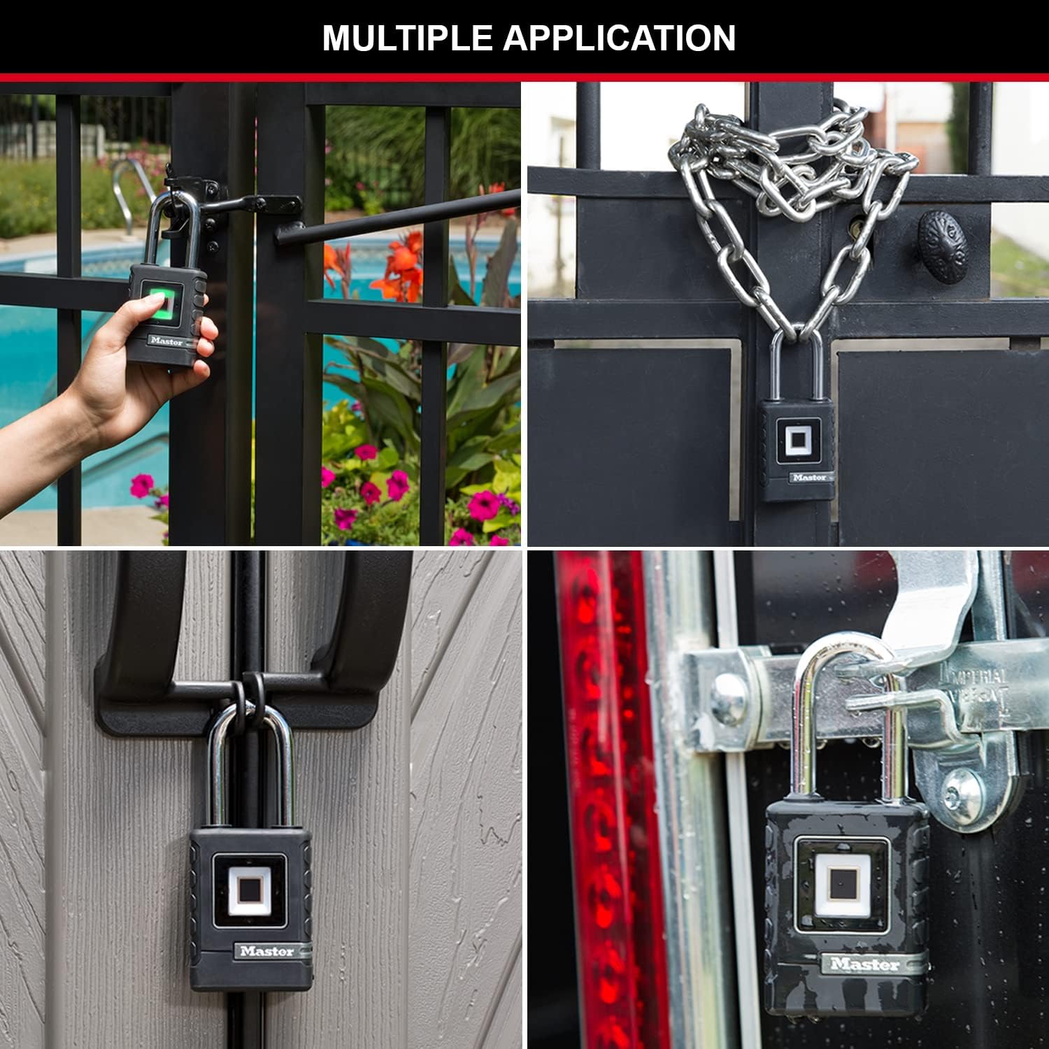 Master Lock Lucchetto Biometrico Robusto - immagine 2