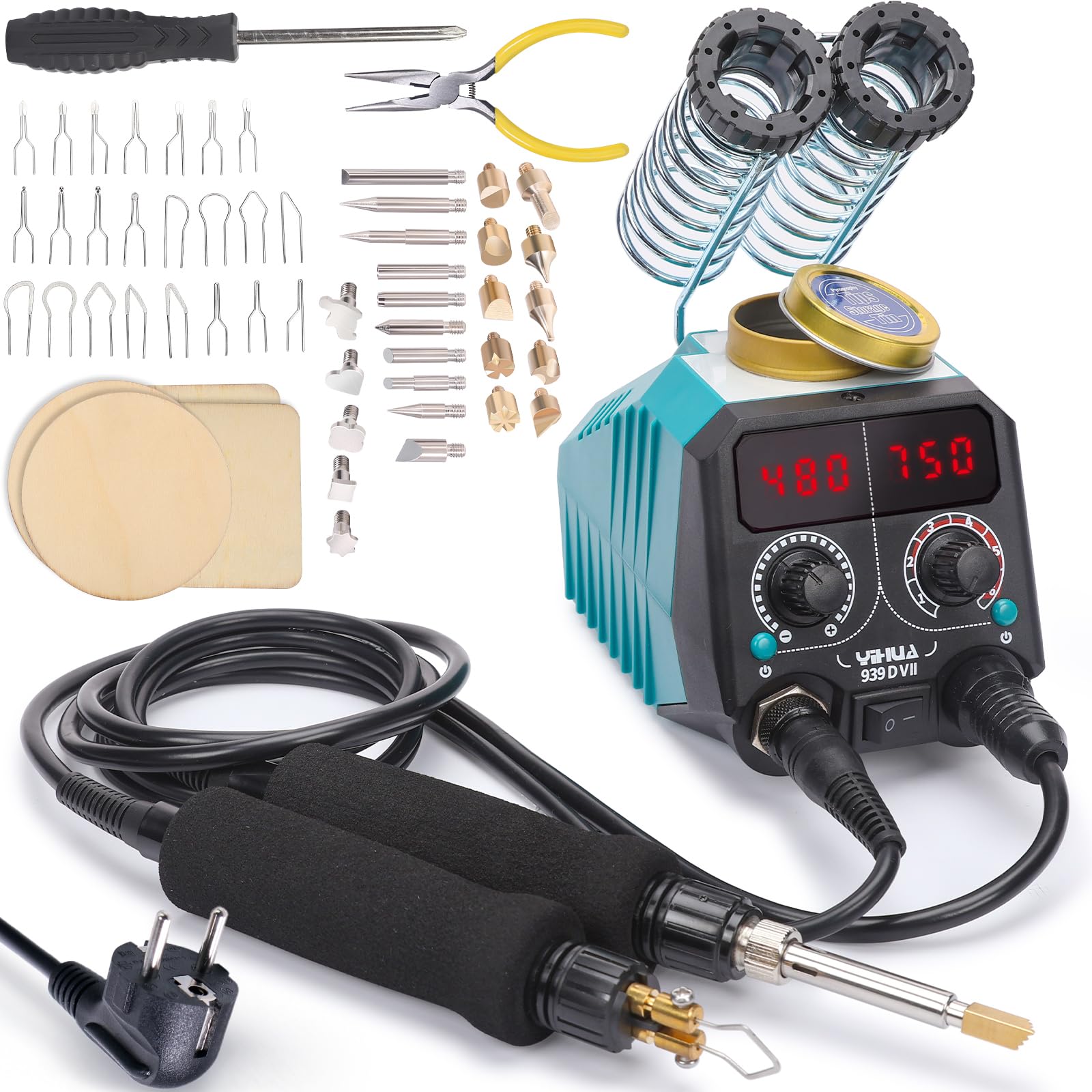 Yihua 939D-VII - Pirografo Professionale 2-in-1