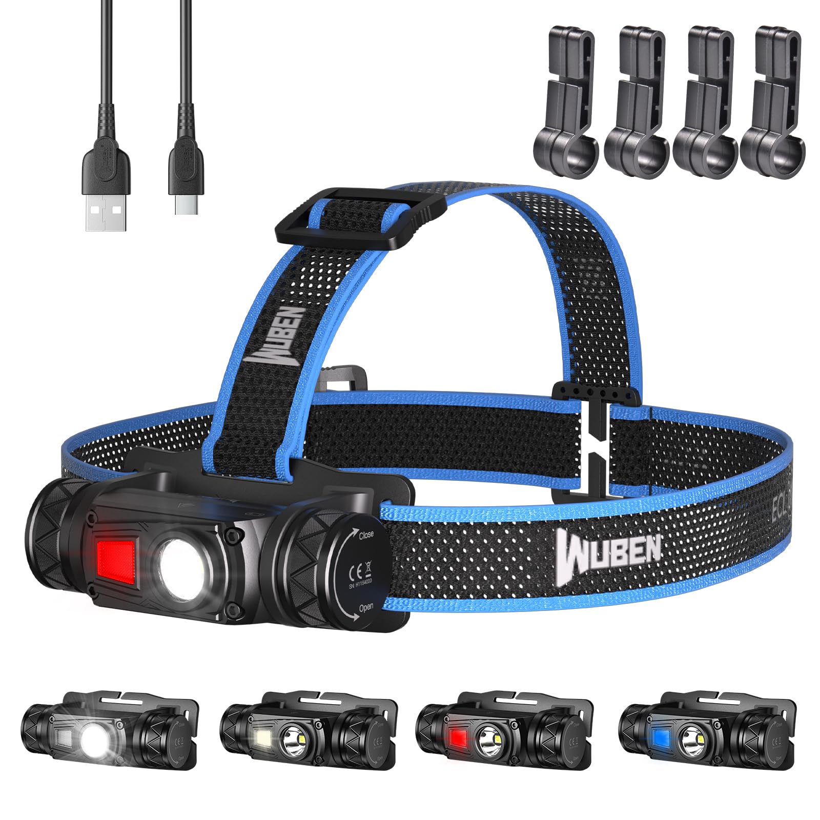 WUBEN H1 Torcia Frontale 1200 Lumen LED