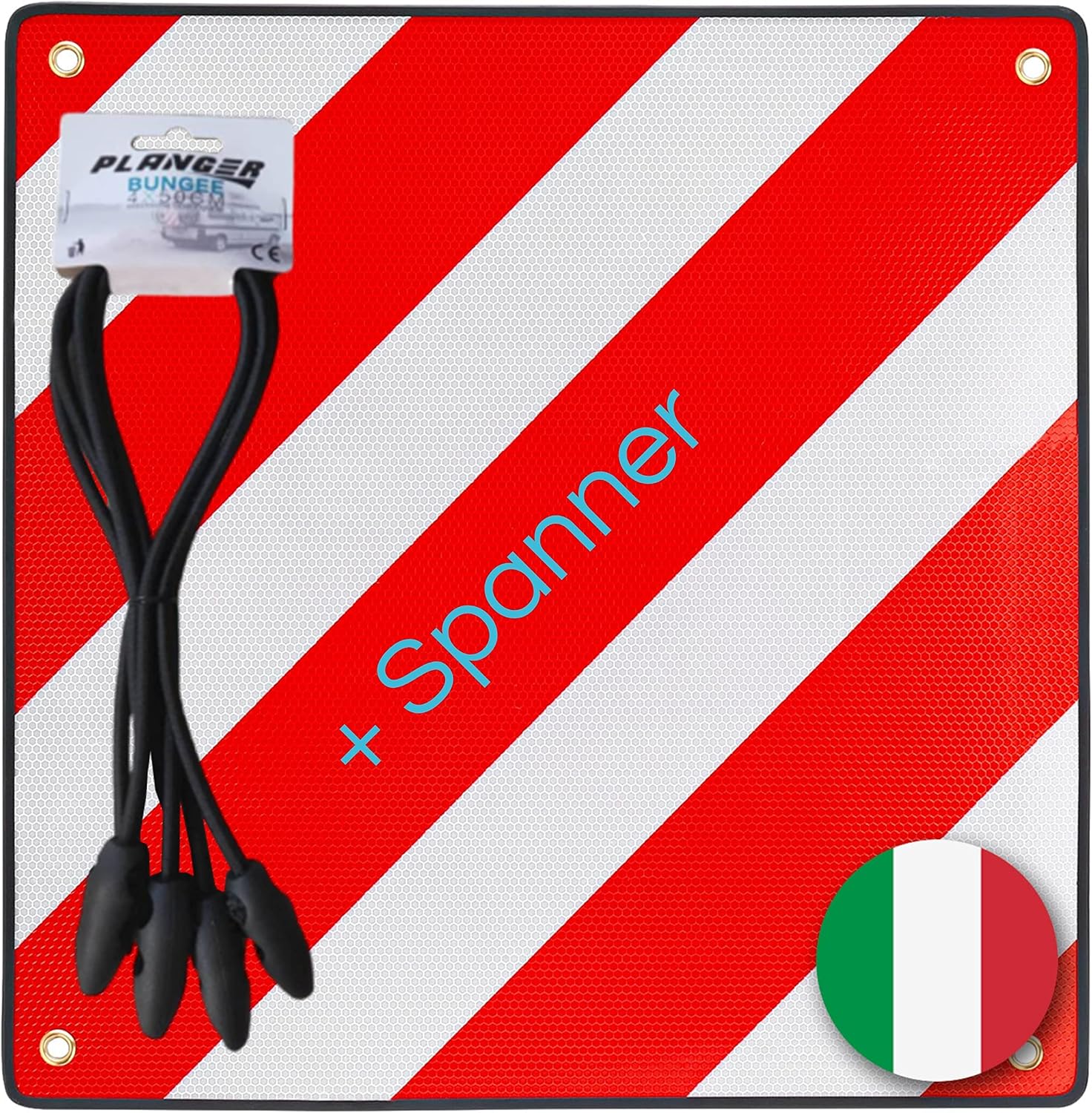 Planger® Pannello Avvertimento Italia 50x50cm | Velz