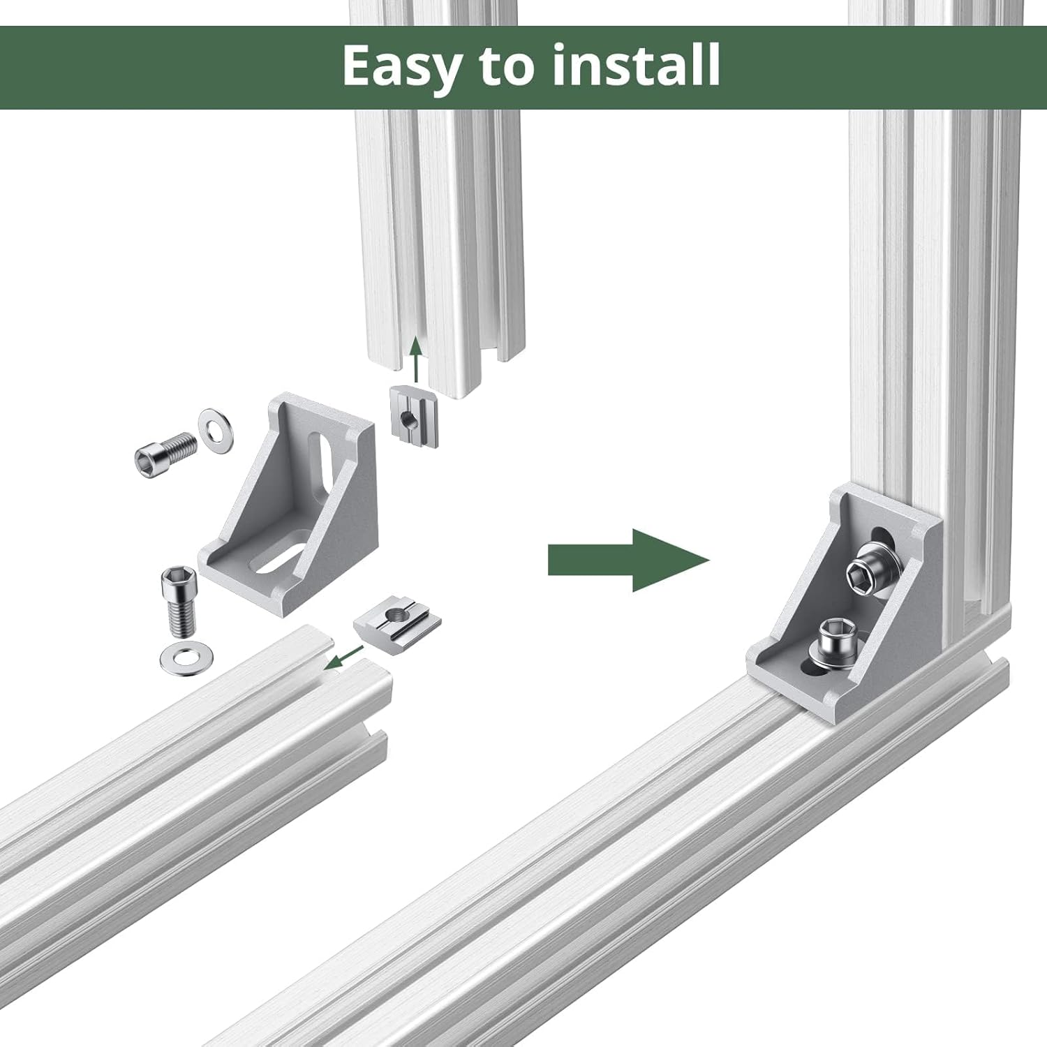 Eypins Staffa Angolare 90 Gradi Aluminum Profile 3030 - immagine 3