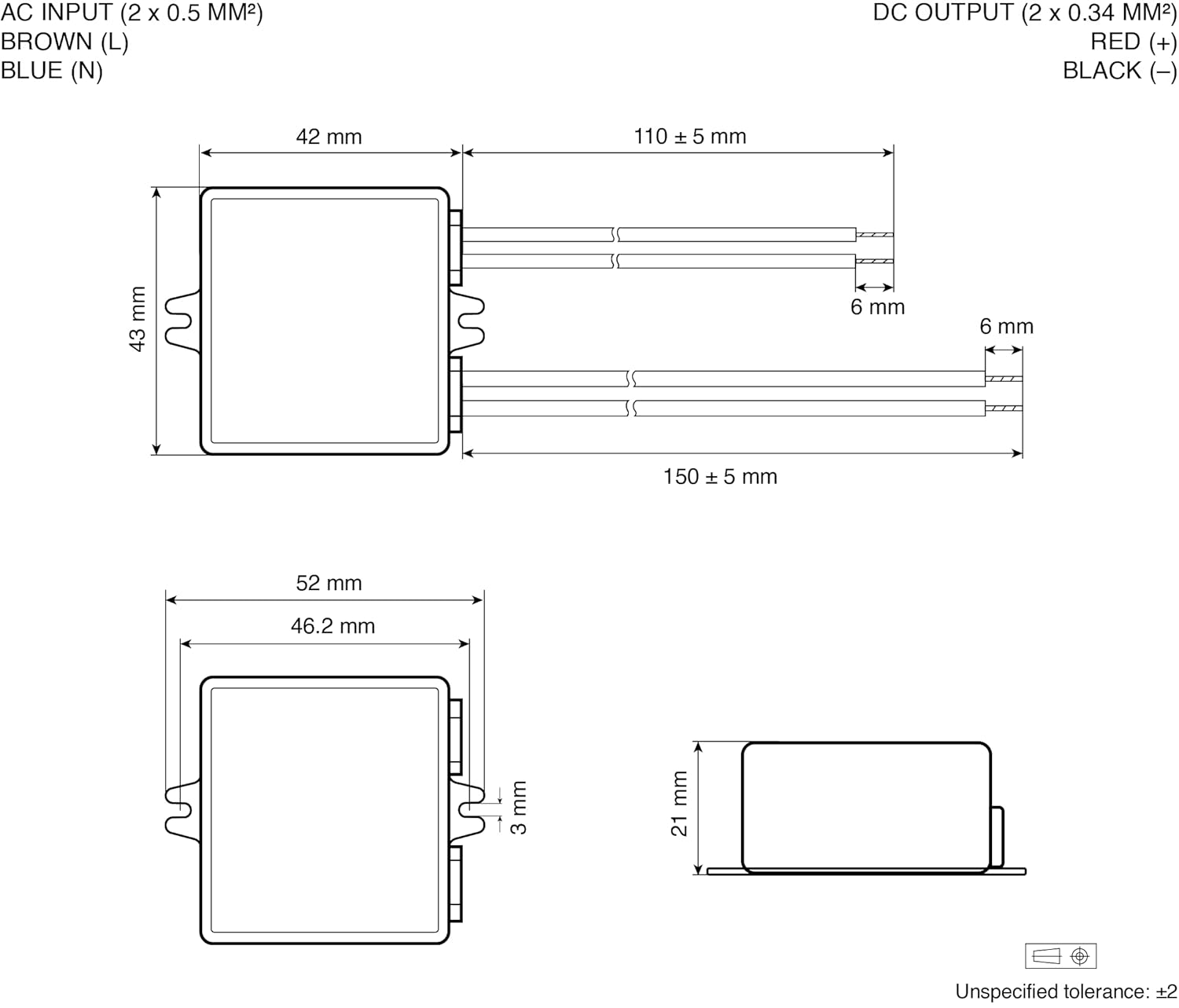 Illuburg Trasformatore LED 12V 6W Senza Sfarfallio - immagine 4