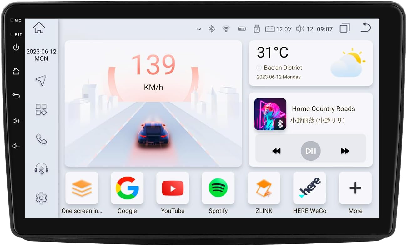Autoradio Android 13 9" per Fiat Panda 2003-2012 - immagine 1