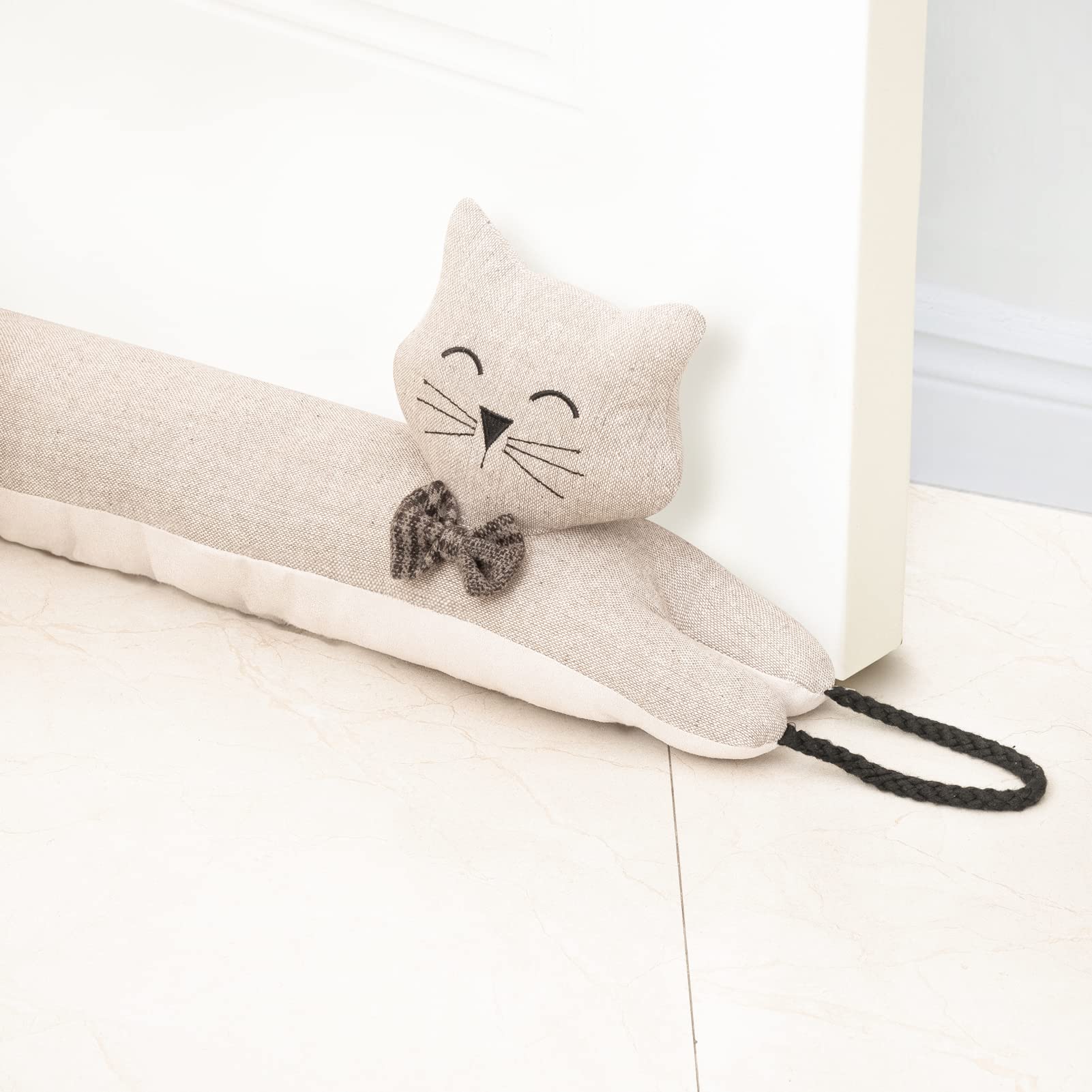 Paraspifferi Decorativo Sotto Porta 91cm - Gatto Kaki