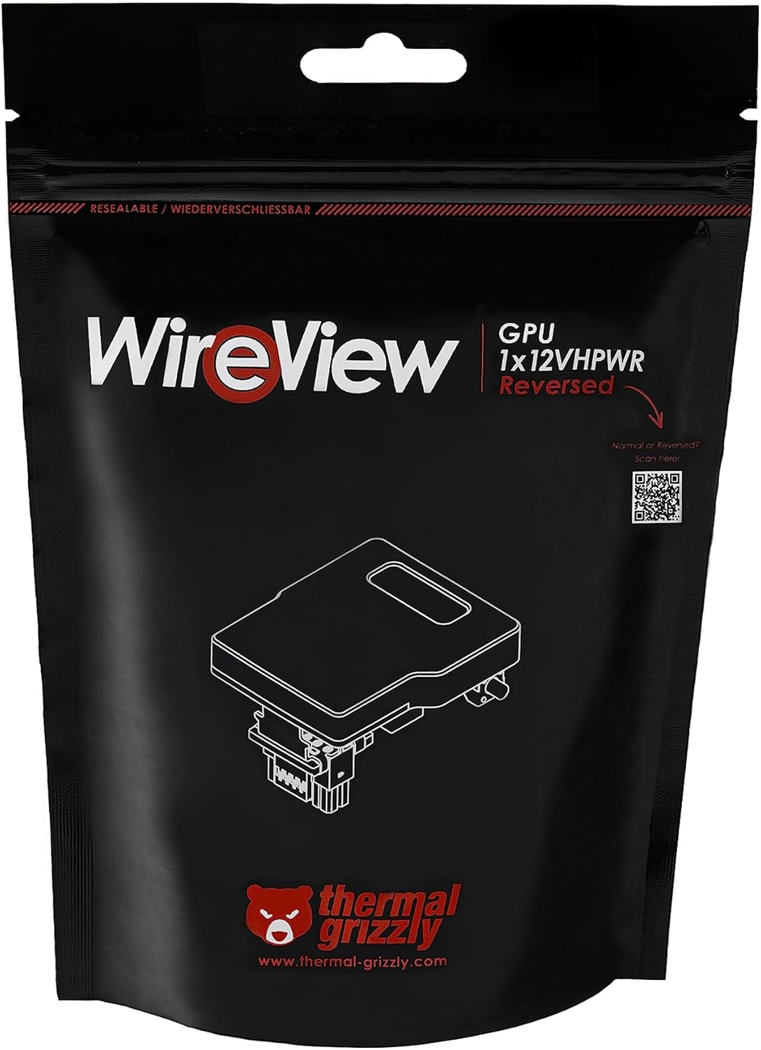 Thermal Grizzly WireView GPU, 1x 12VHPWR - Reverse - immagine 9