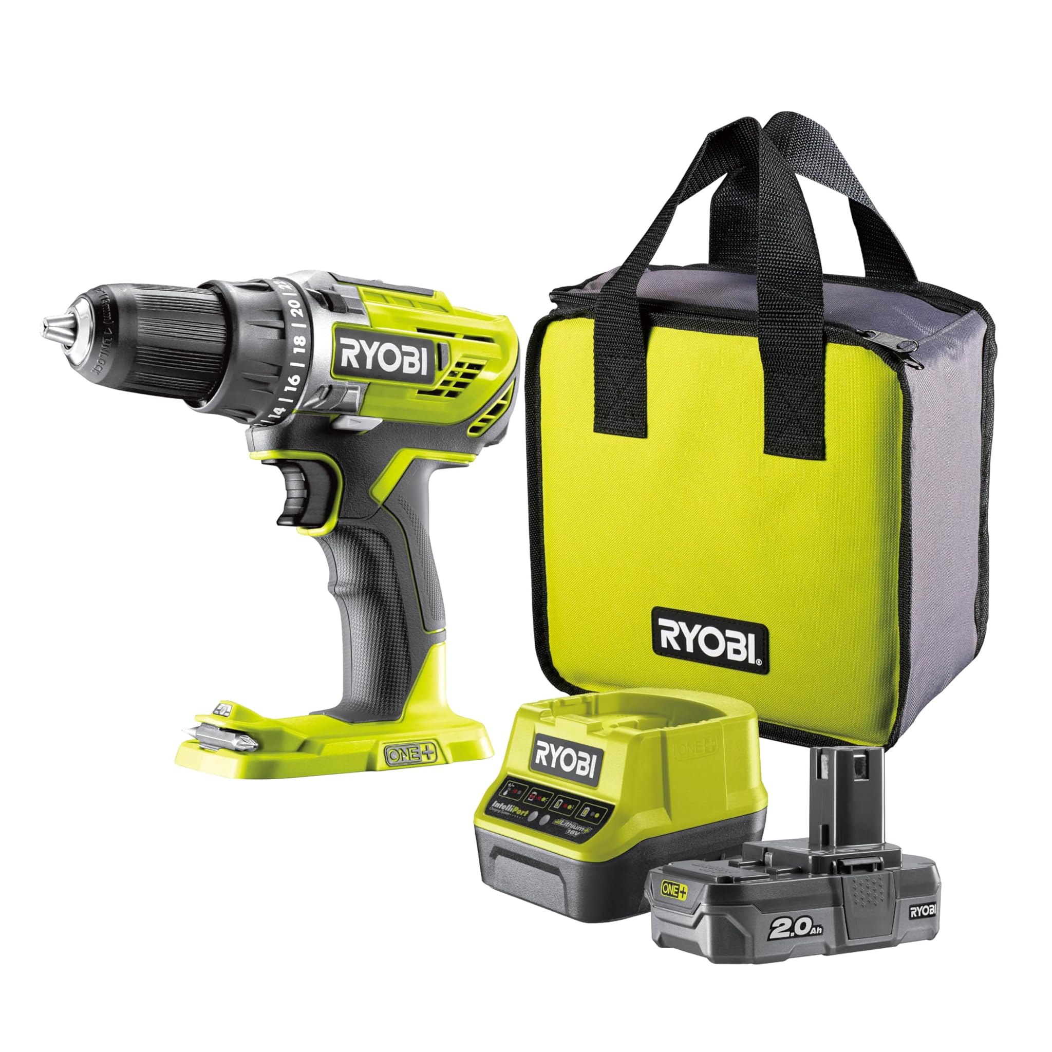 Ryobi Set Avvitatore a Batteria 18V ONE+ R18DD3-120S