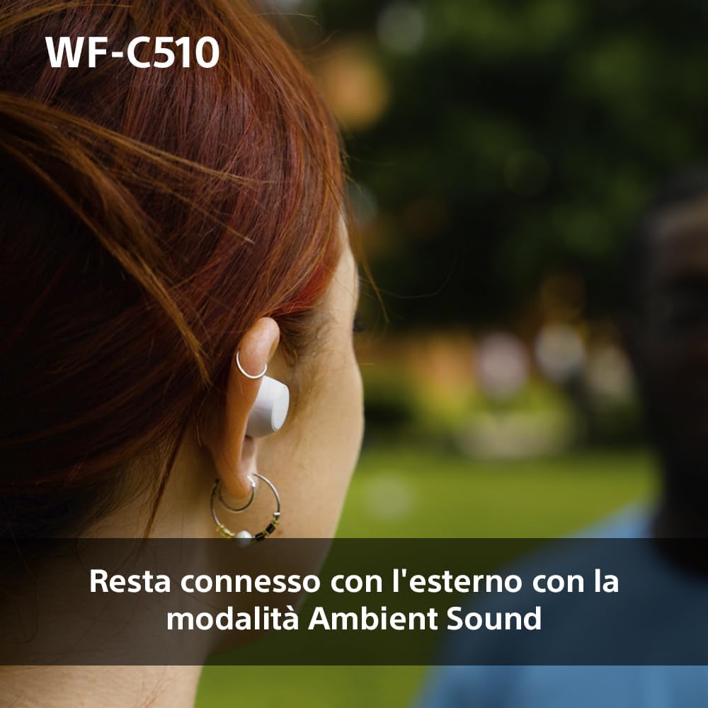 Sony WFC510 - Cuffie True Wireless Bluetooth, Giallo - immagine 8
