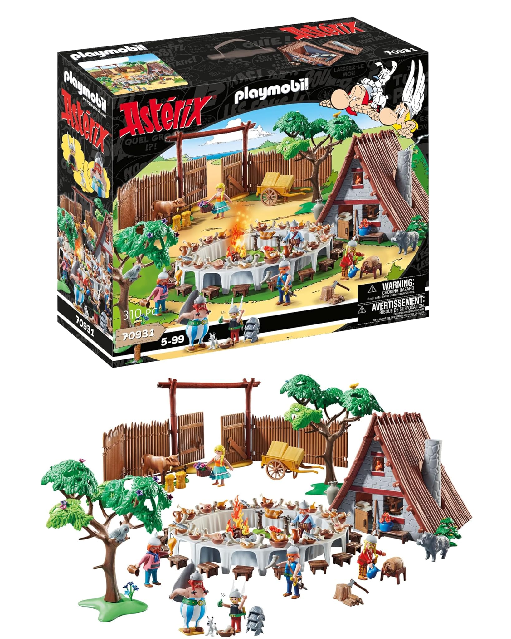 PLAYMOBIL Asterix 70931 The Village Banquet, Toy for Children Ages 5+
