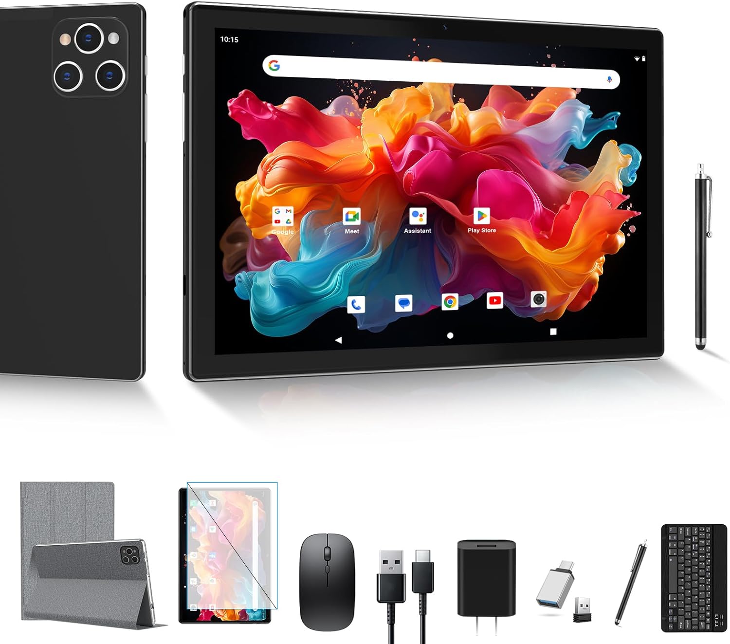 Antemper Tablet 10 Pollici Android 13 Octa-Core, Nero - immagine 1