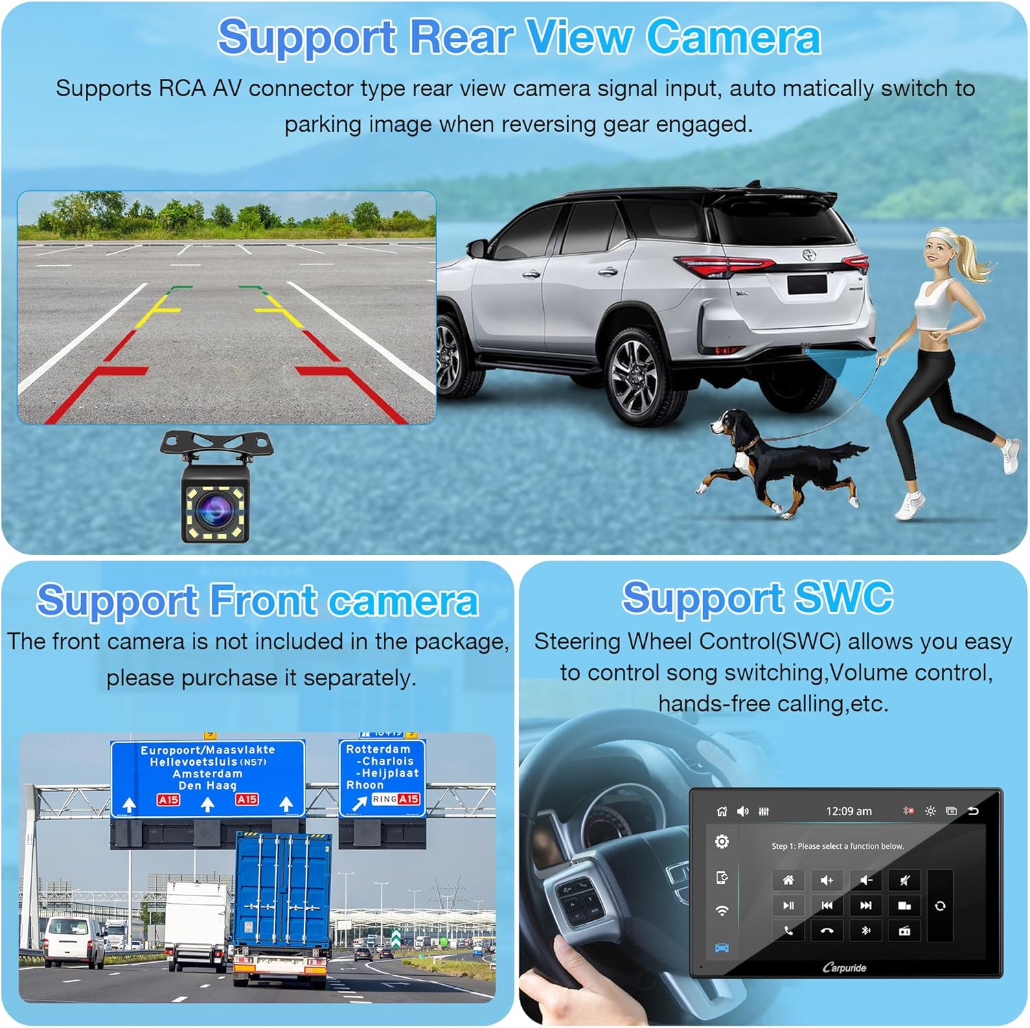 Carpuride YT09S Autoradio Double Din con CarPlay Wireless - immagine 4