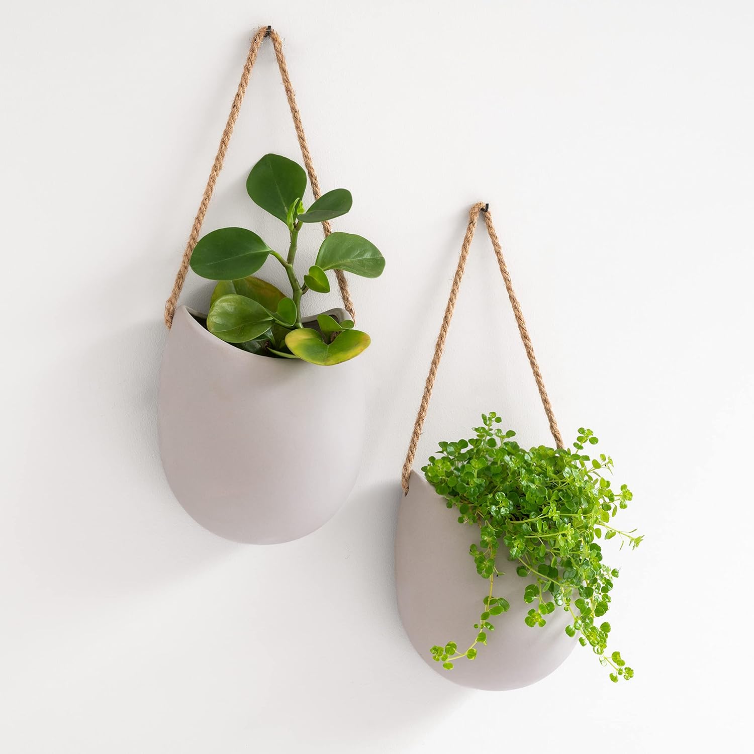 Kazai. Vasi da Parete -Ellie- | 2 Pezzi Grigio Chiaro - immagine 1