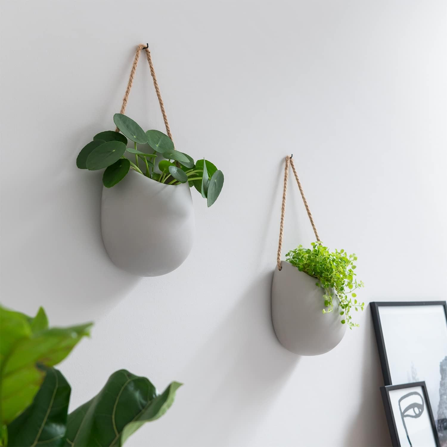 Kazai. Vasi da Parete -Ellie- | 2 Pezzi Grigio Chiaro - immagine 6