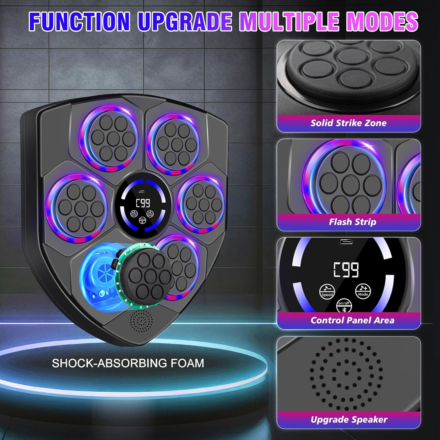 JUOIFIP Music Boxing Machine Bluetooth Intelligente - immagine 3