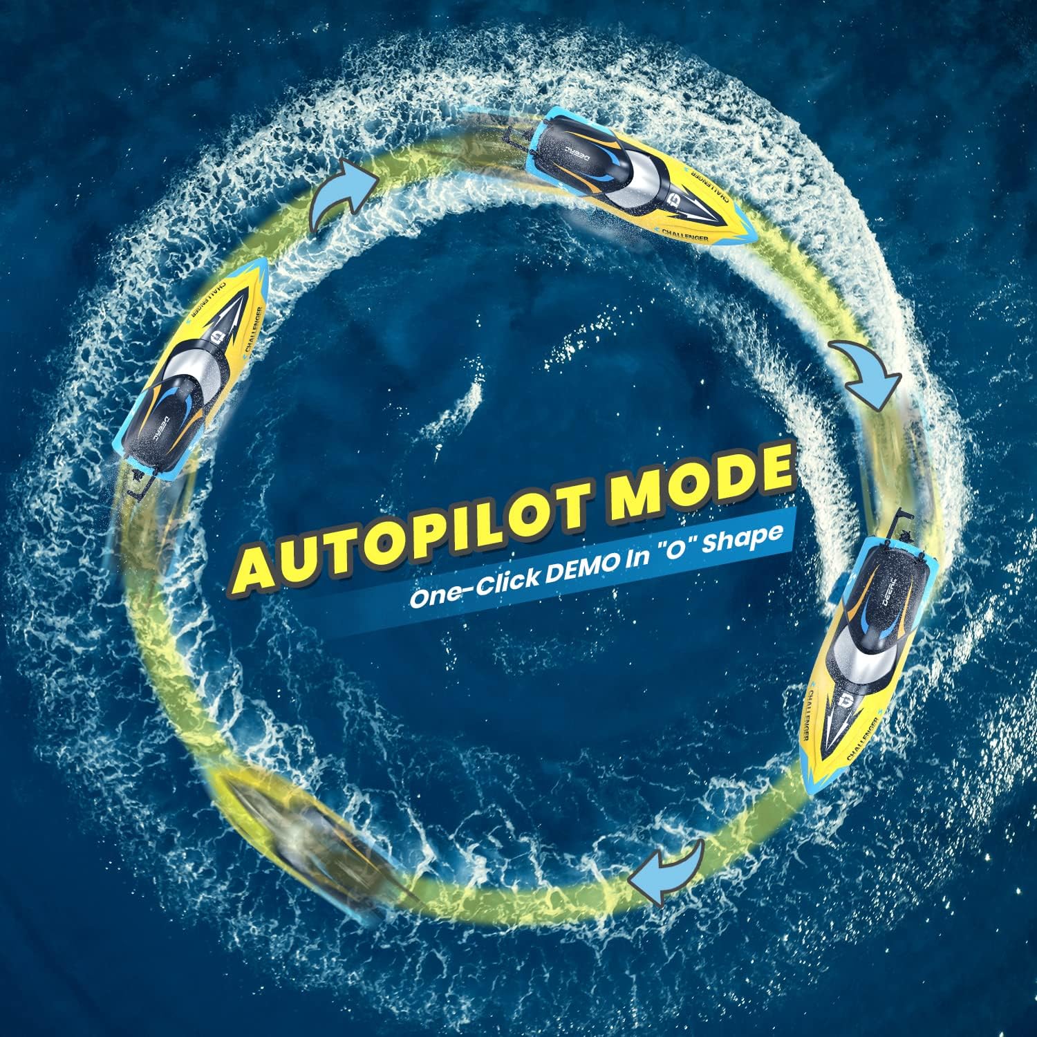 DEERC Barca RC con Motore Brushless 2212, 48 km/h - immagine 4