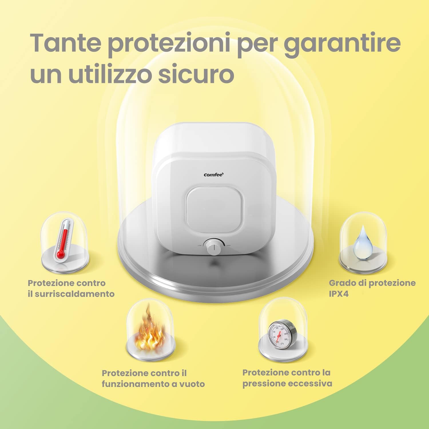 Comfee' Scaldabagno Elettrico 15 Litri Sopra Lavello - immagine 5