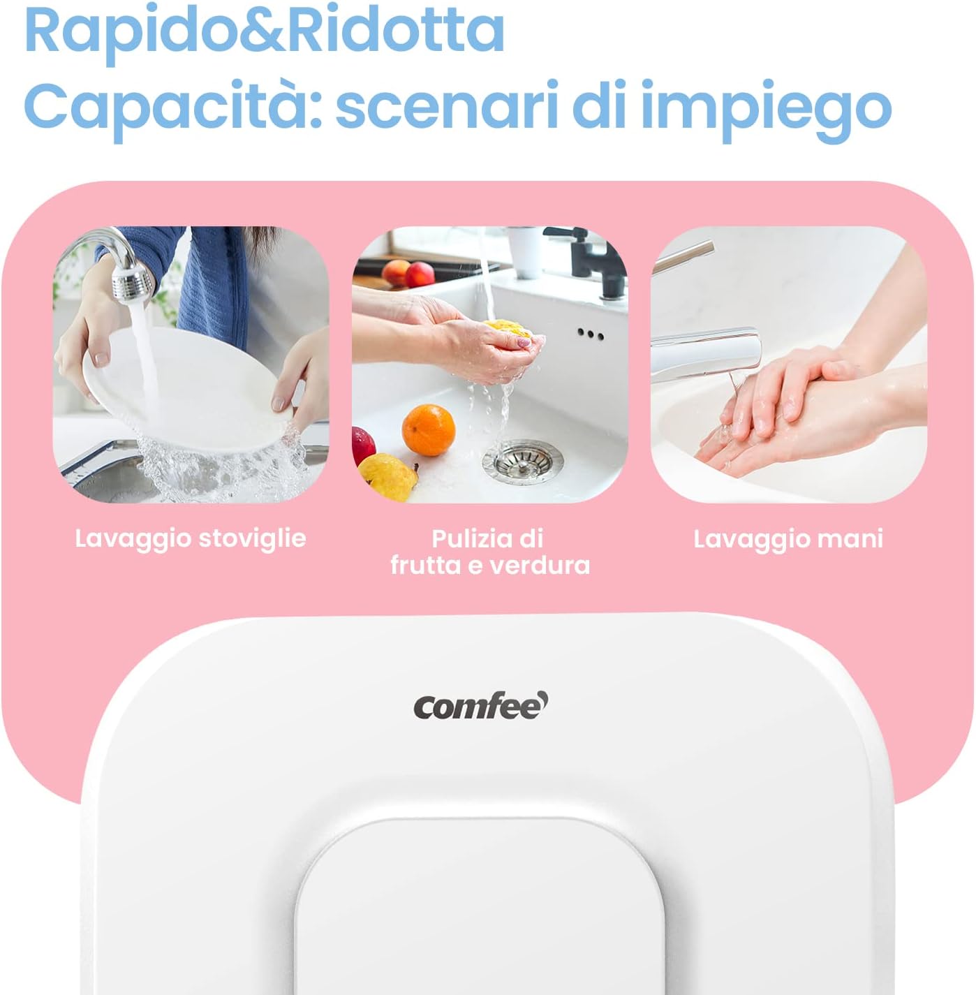 Comfee' Scaldabagno Elettrico 15 Litri Sopra Lavello - immagine 6