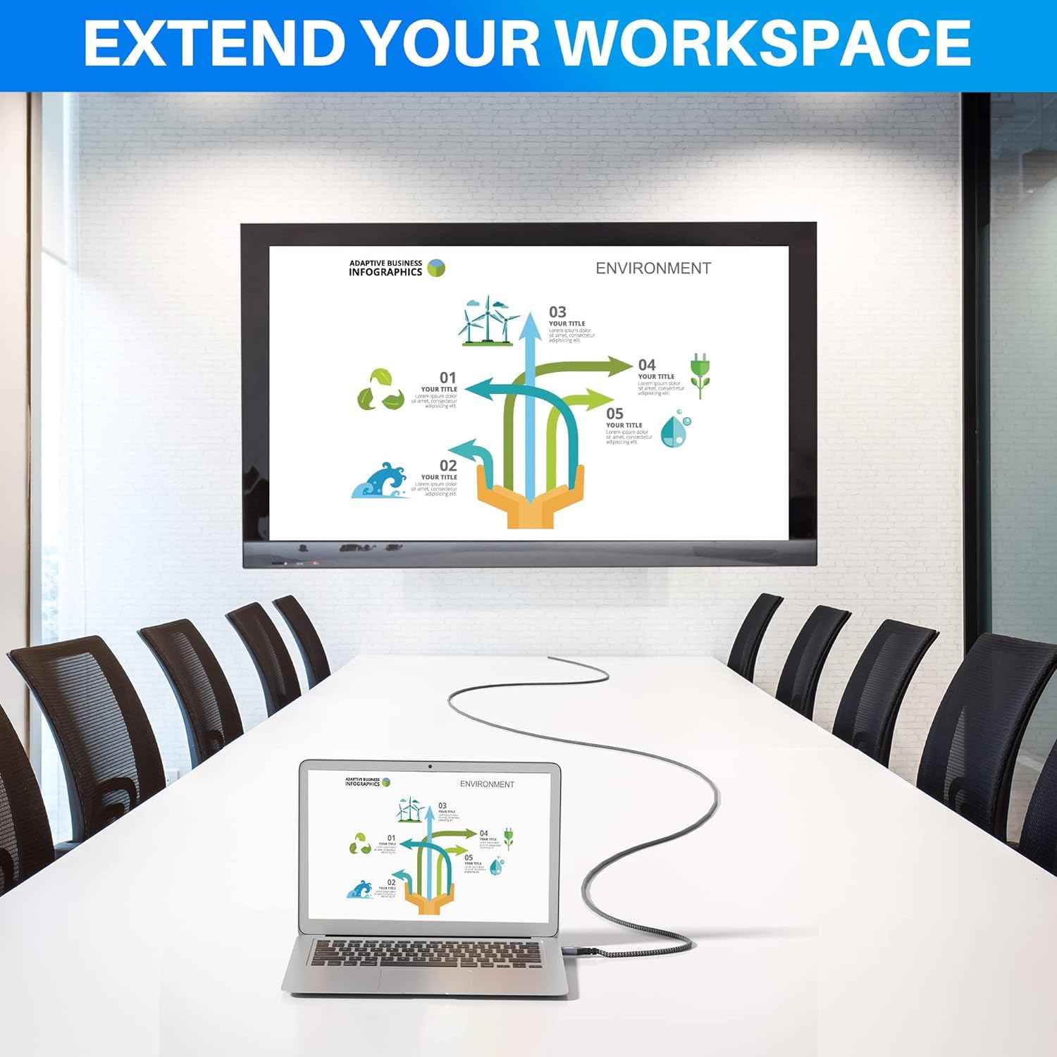 Mygatti Cavo DisplayPort a HDMI 10 Metri (4K UHD) - immagine 5