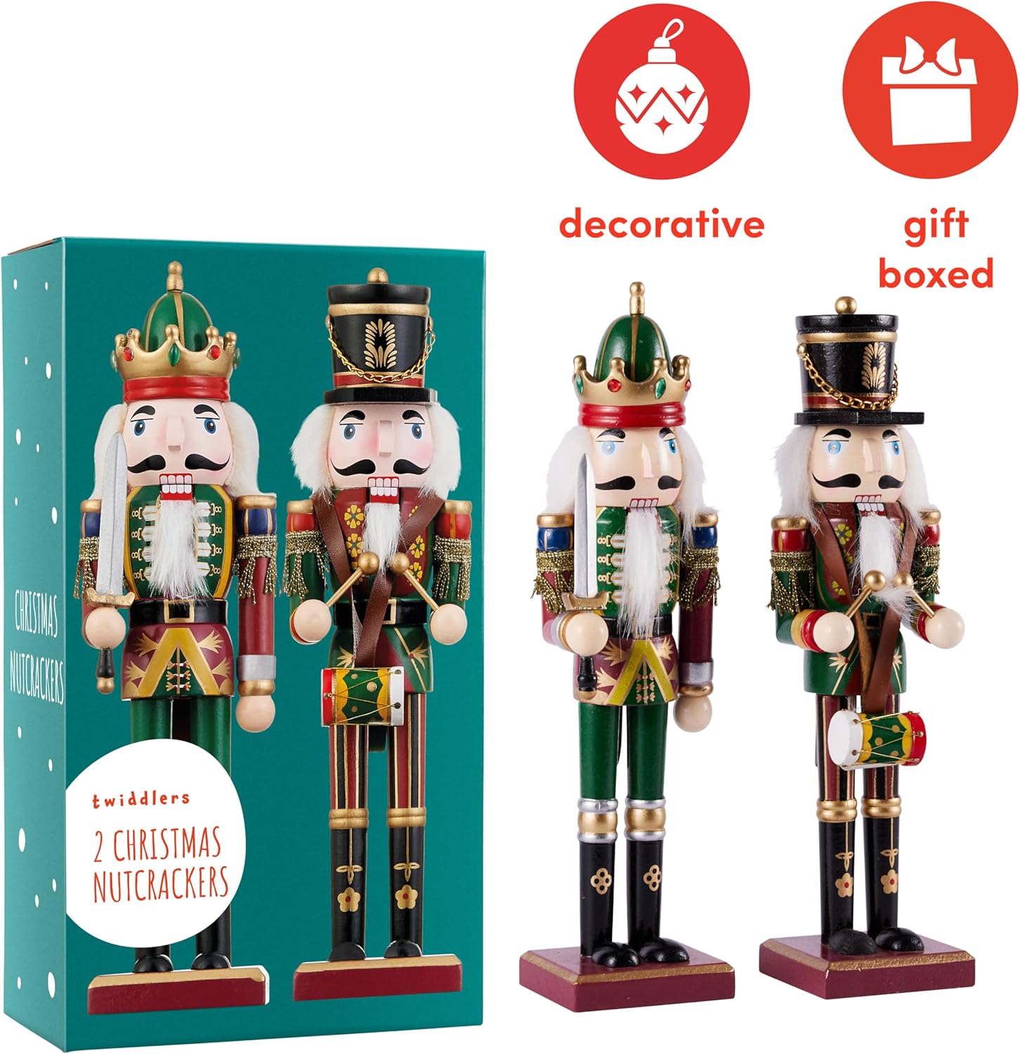 THE TWIDDLERS - 2 Soldato Schiaccianoci Natale 30cm - immagine 7