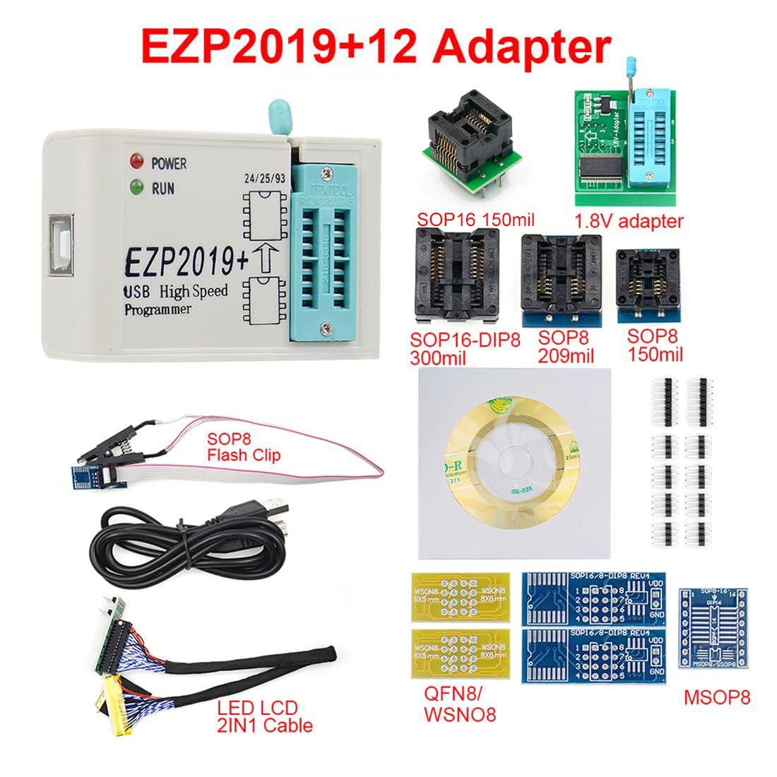 Hailege EZP2019+ Programmatore SPI USB Alta Velocità - immagine 2