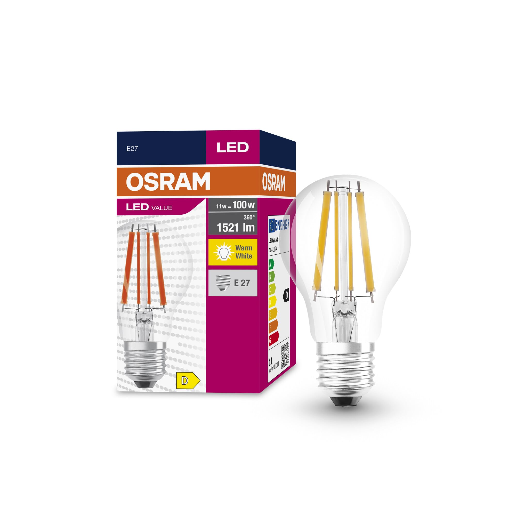 Osram Classic LED A100 E27 Filamento 1521 Lumen (10 Pezzi)