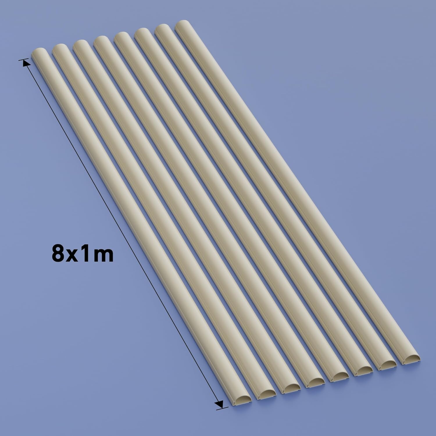 D-line Mini Passacavi 30x15mm, Magnolia (8x 1m) - immagine 4