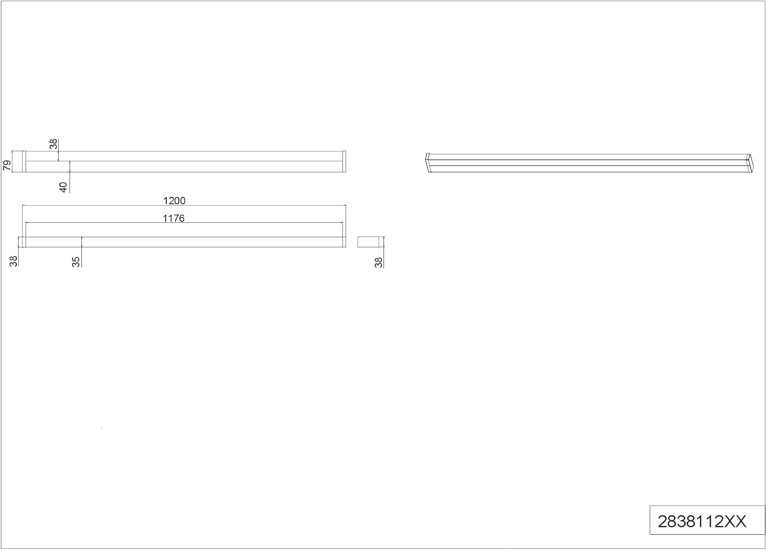 Trio, Lampada da parete, Fabio 1xLED - immagine 5
