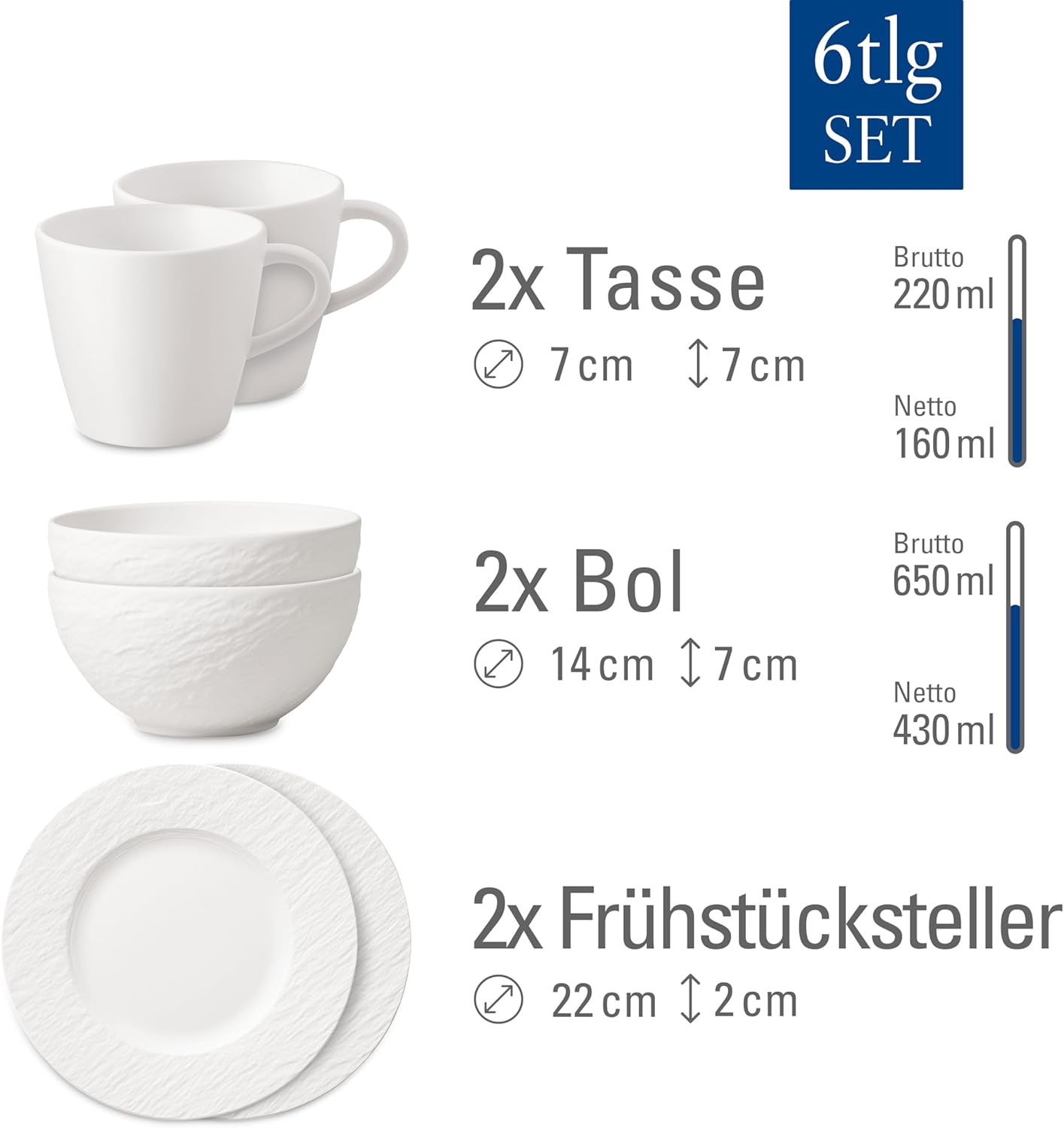 Villeroy & Boch Manufacture Set Colazione 6 pz - immagine 3