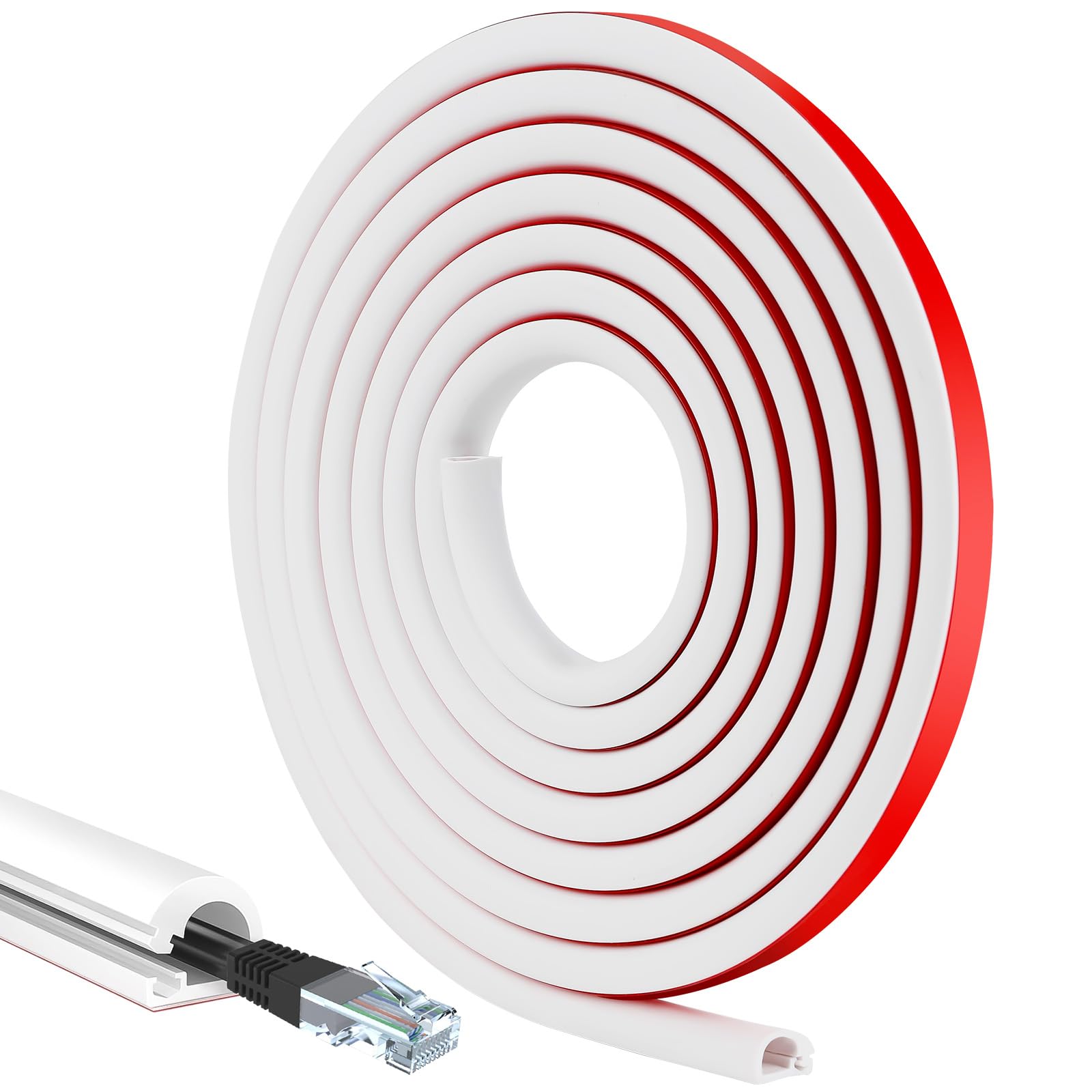 Mini Canalina Portacavi 3 Metri in PVC Morbido