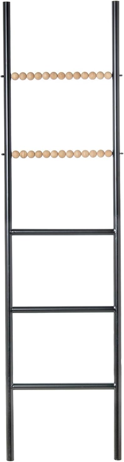 Scala Decorativa in Metallo e Legno, Nera