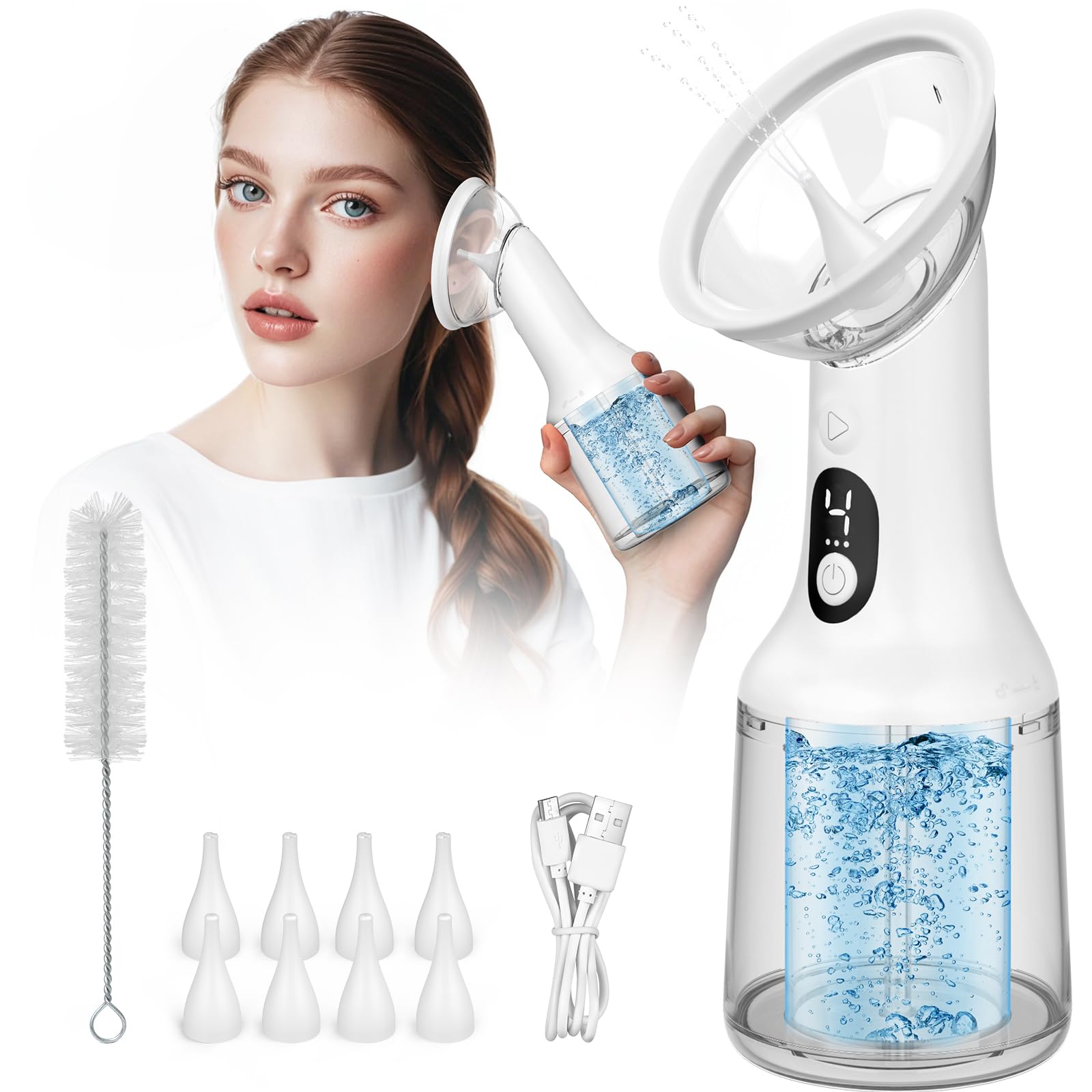 Kimtar Pulitore per Orecchie con Doppio Serbatoio