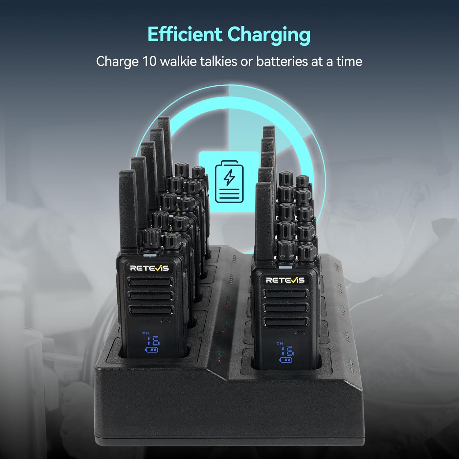 Retevis RT668H Walkie Talkie Display Active View (10Pz) - immagine 4