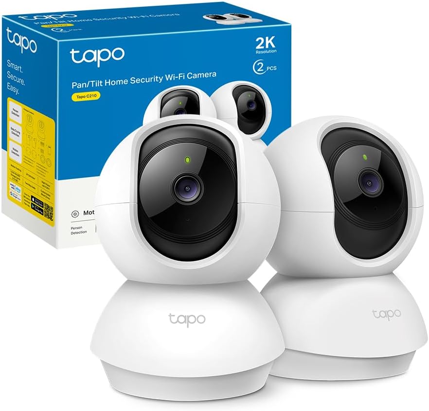 Tapo C210P2 - Telecamera Wi-Fi Interno 2K (2 Pezzi) - immagine 1